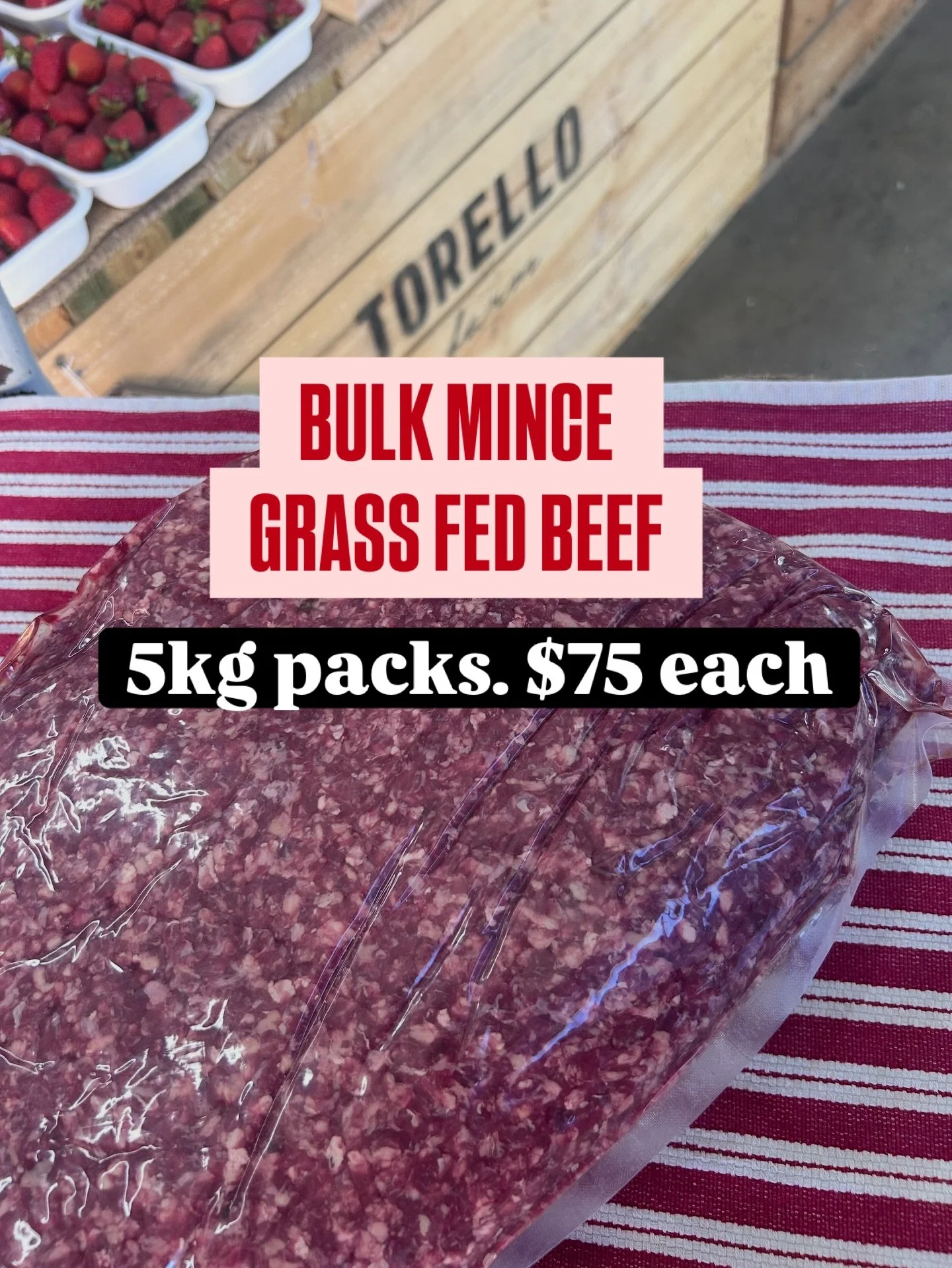 Extra grass fed beef mince on hand again this week ❤️ Bulk packs between 4-6kg available. $15/kg. Be quick though. These sold out very quickly last time 🏃&zwj;♂️🏃&zwj;♀️🏃
.
.
.
#torellofarm #grassfedbeef #bulkbuy #knowyourfarmer #notsupermarketfoo