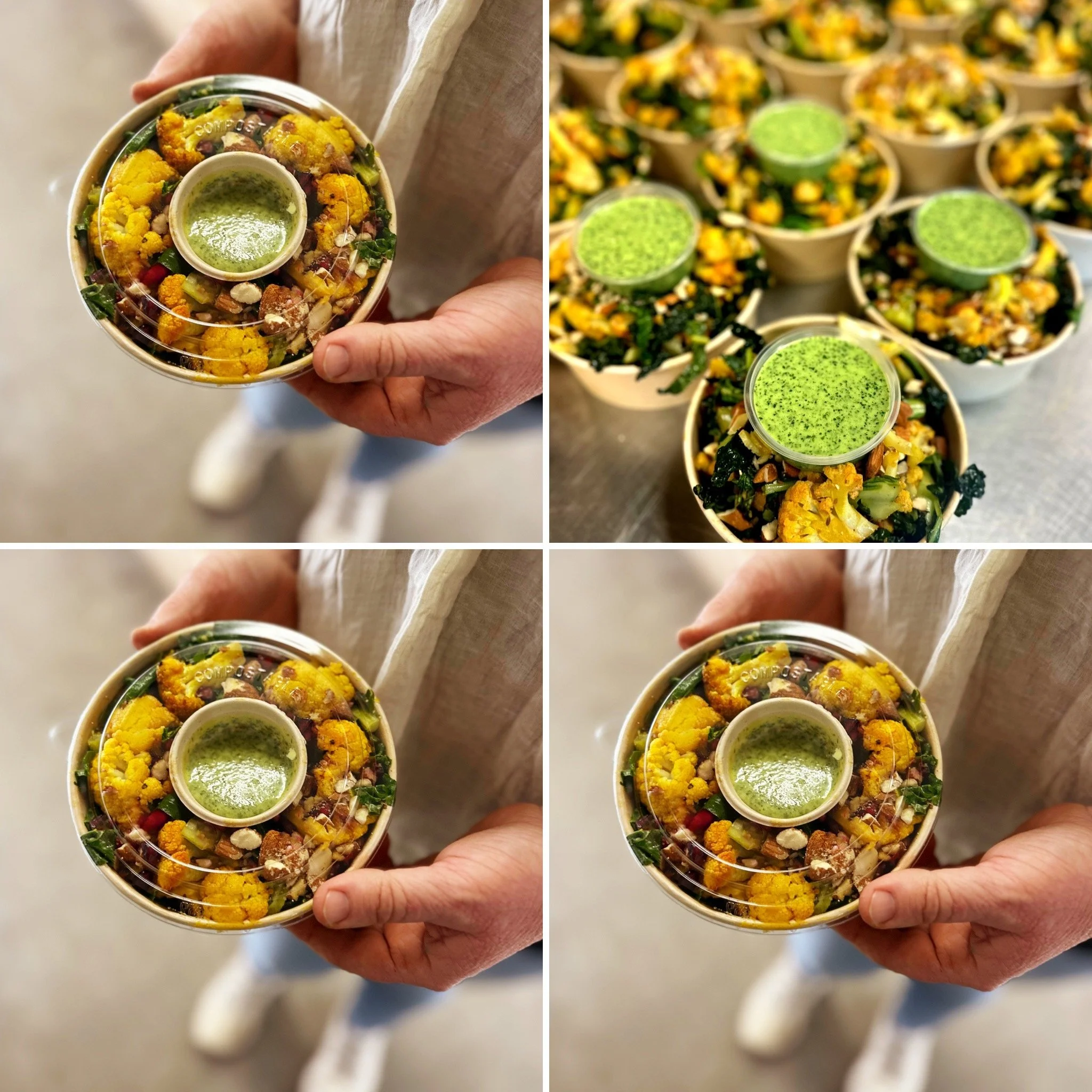 She's back 🌈 Our much loved honey roasted cauliflower salad with cavolo nero (Tuscan kale), almonds and a herby kefir dressing ❤️ 

Delicious as a meal on its own, or alongside your favourite protein xx
.
.
.
#torellofarm #cauliflowersalad #kefirdre