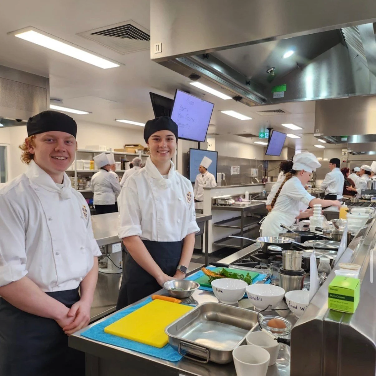 Recognise the young fella is this photo? It's our very own Ollie who has been a much loved member of the Torello team for nearly three years 🥰

A few weeks ago Ollie, and team member Amy, represented @flinderscollege in the Australian Culinary Feder