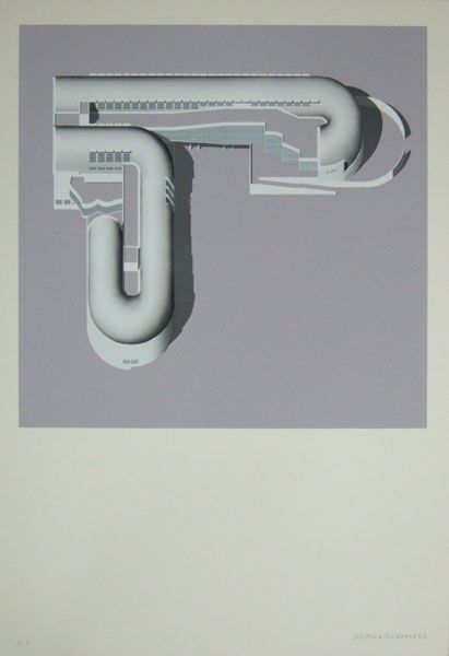 Biblioteca Central de Kita Kyushu - Dibujo