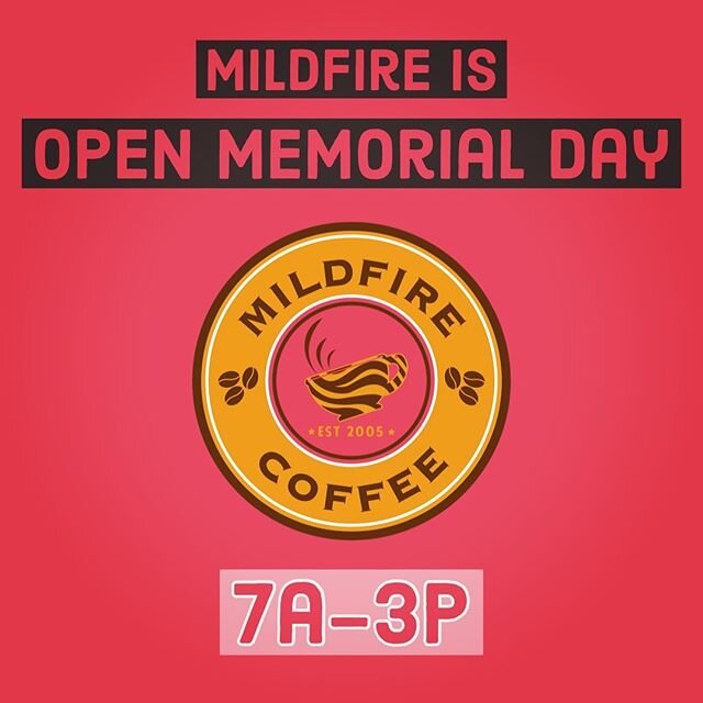 Come on in!
.
.
#mildfirecoffee 
#memorialday 
#satx
#sanantoniocoffee