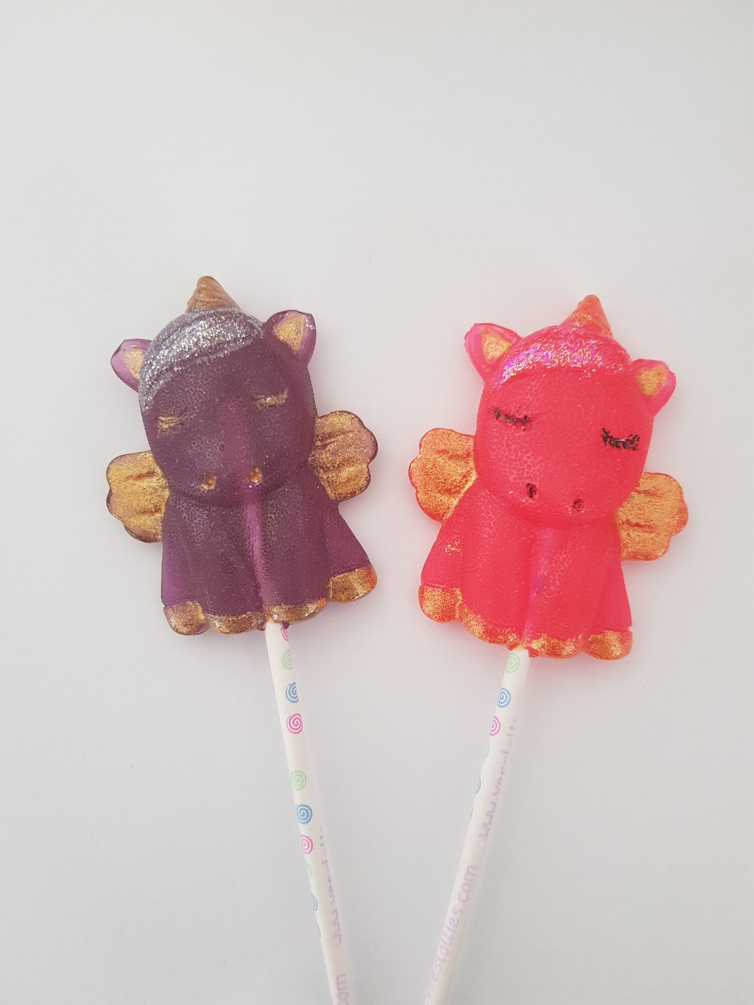 Pink Unicorn Lollipops