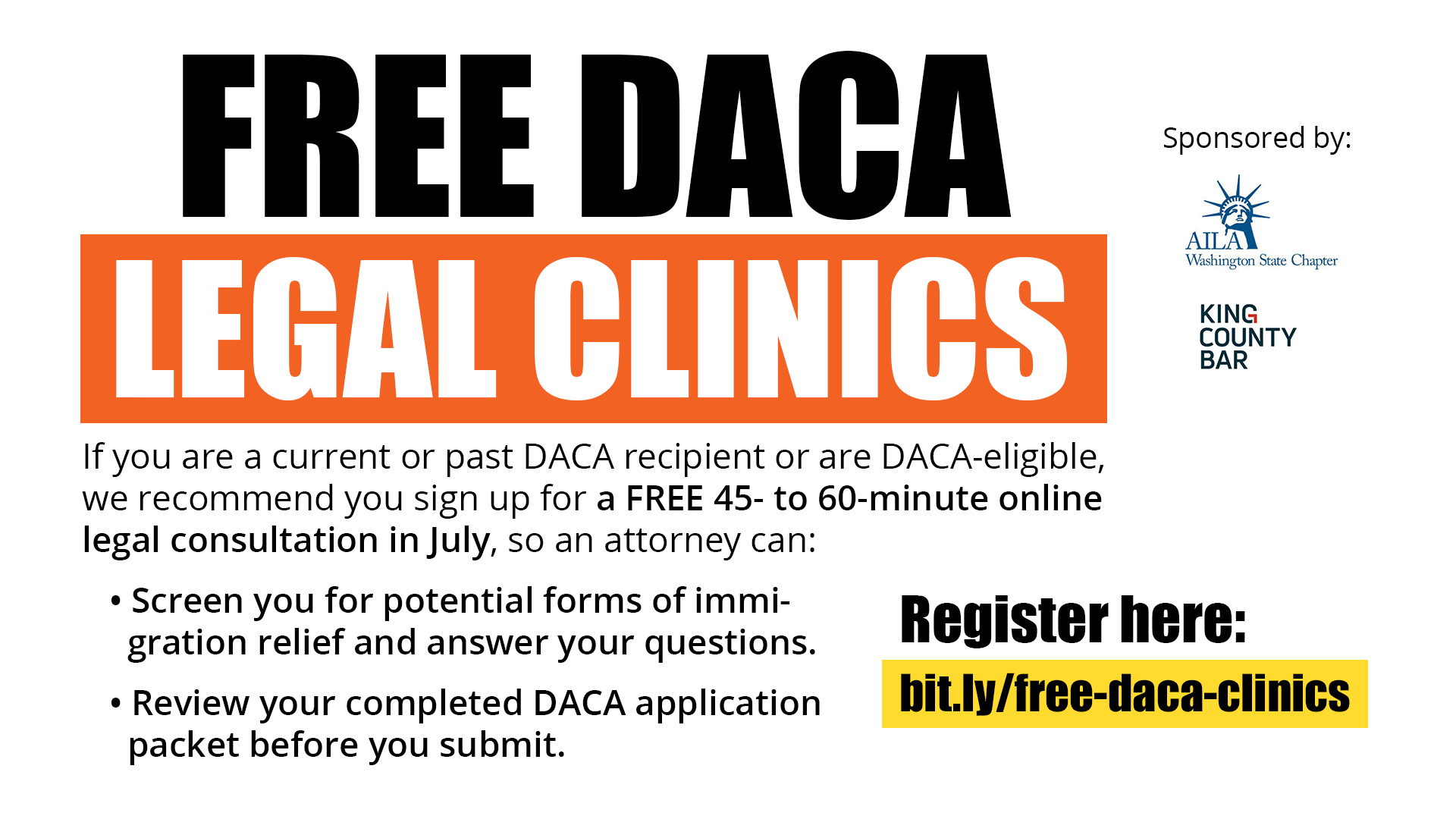Free DACA Legal Clinics and Consultations