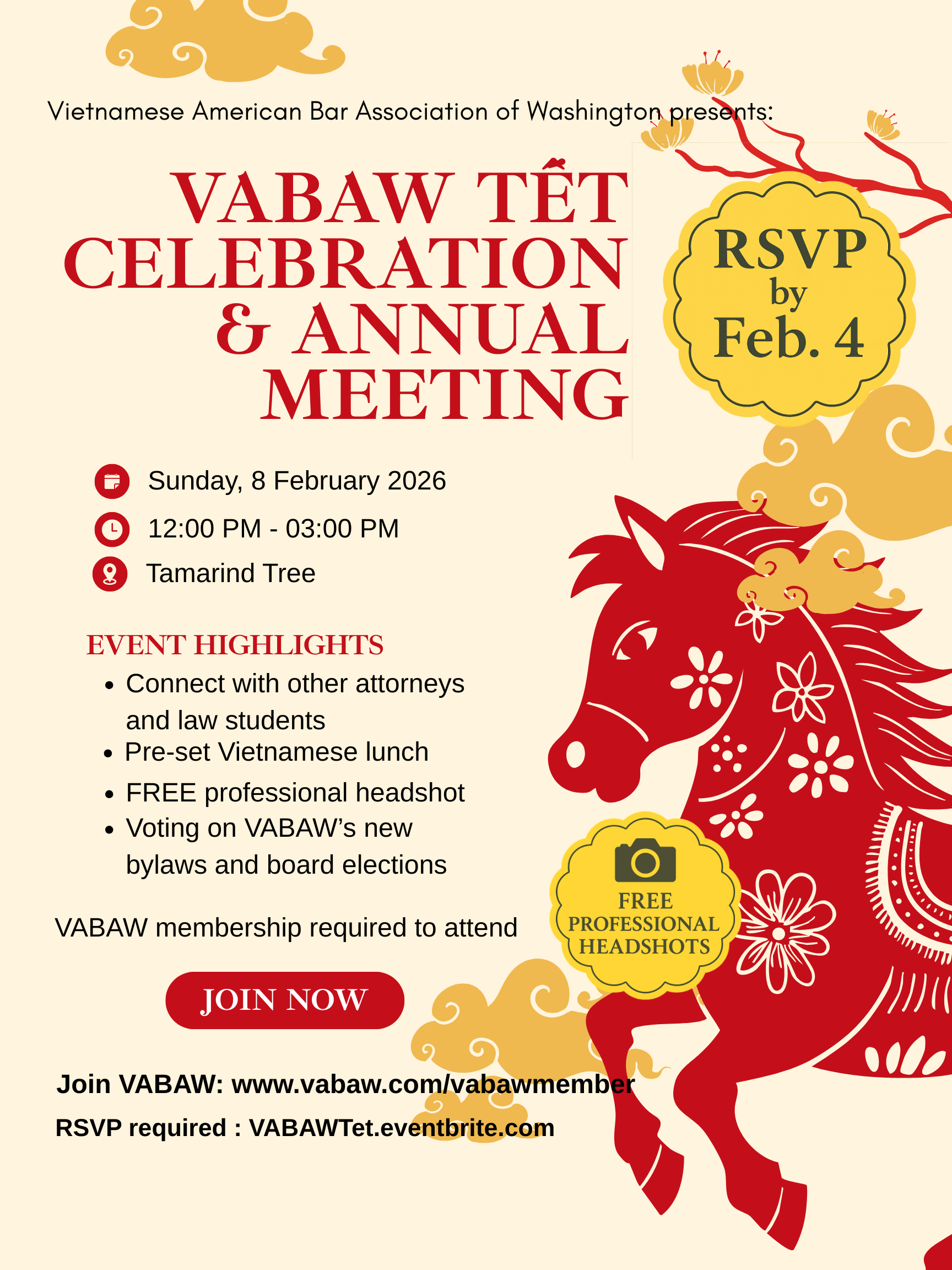 VABAW's 2026 Tết Celebration &amp; Annual Meetin