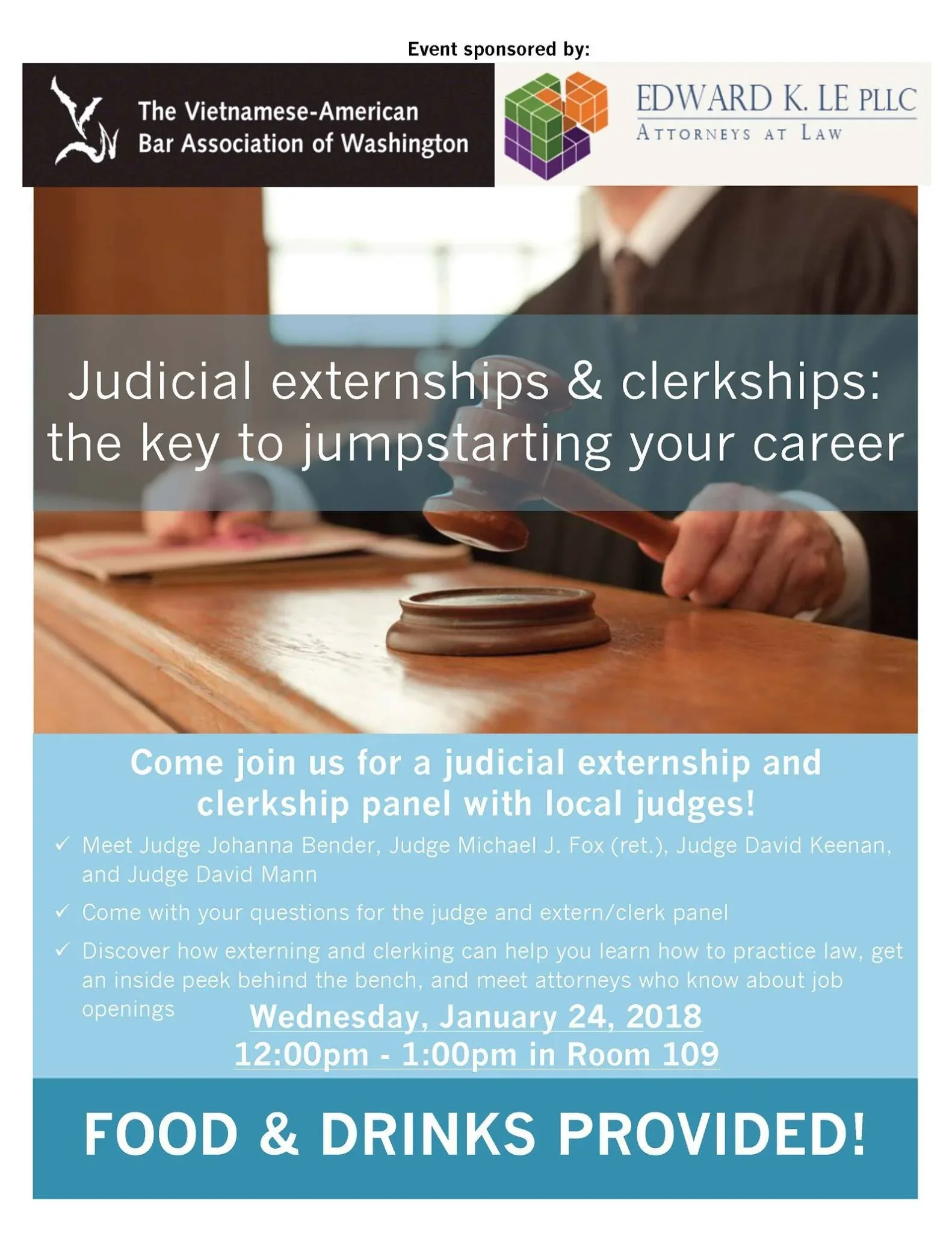 Judicial Externship &amp; Clerkship Lunch Panel @ SU Law
