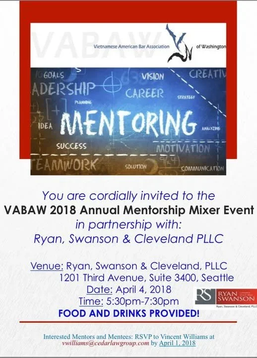 VABAW 2018 Annual Mentorship Mixer