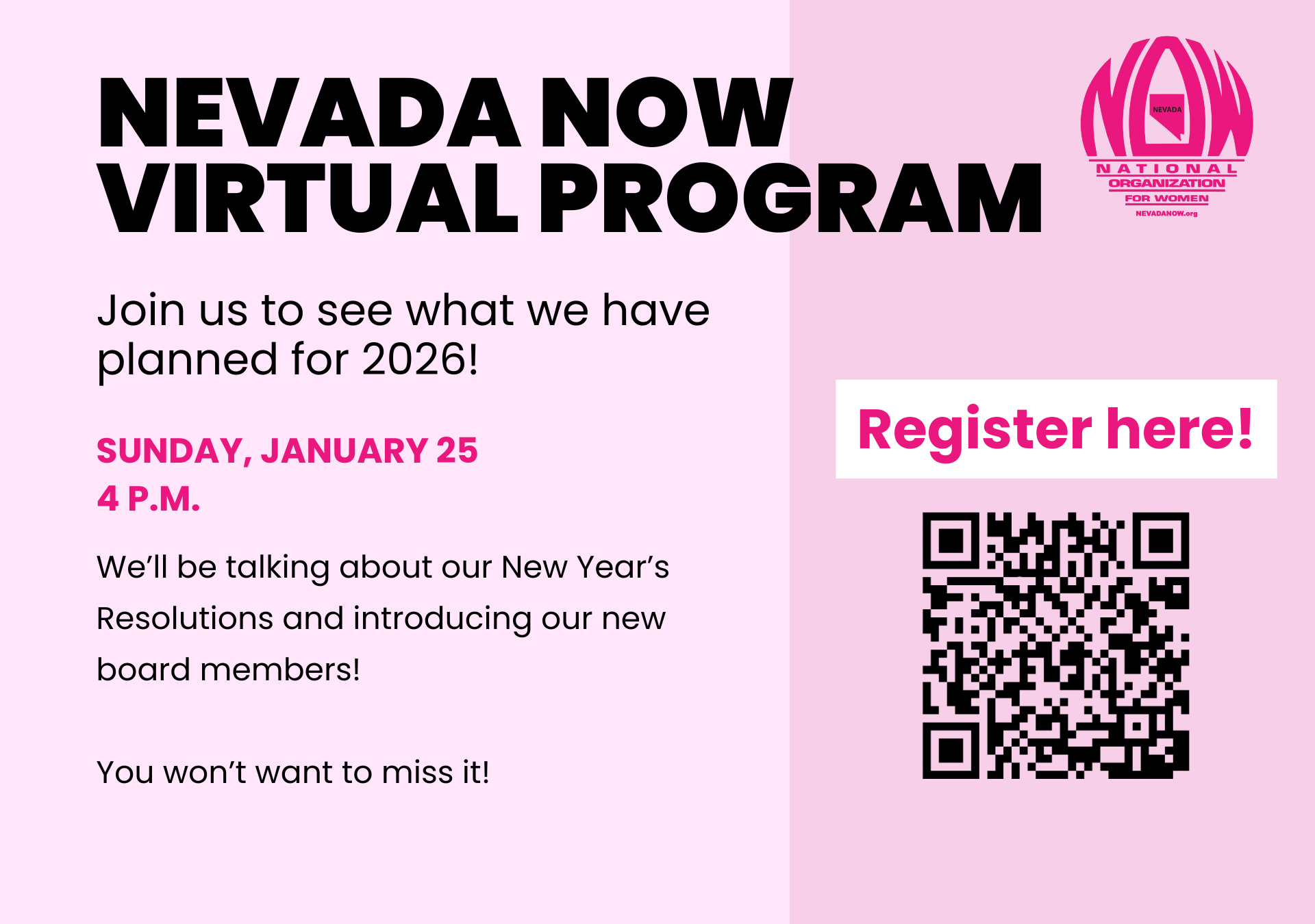 January Virtual Program: Our Plans for 2026!