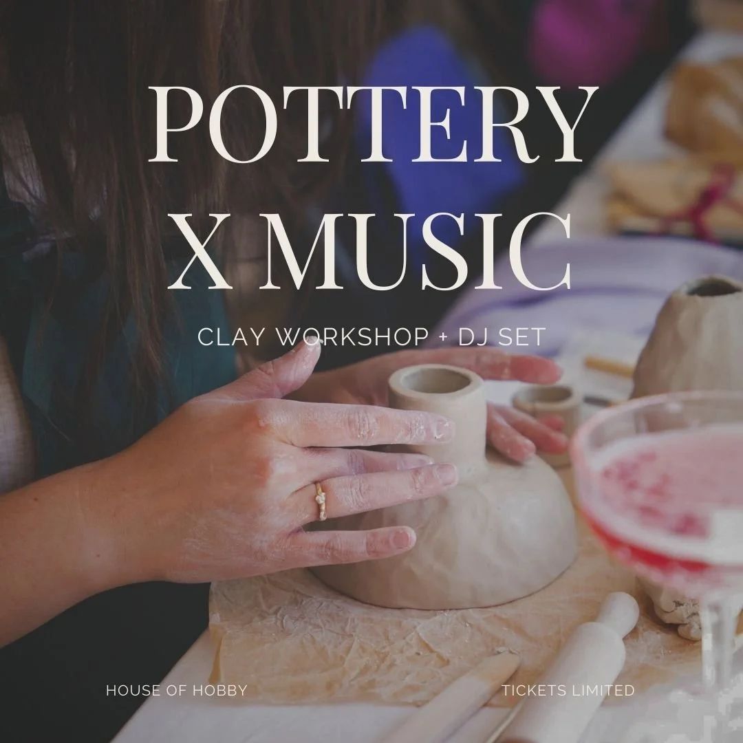 2 tickets left! Pottery & Music - Creative Clay Sessions