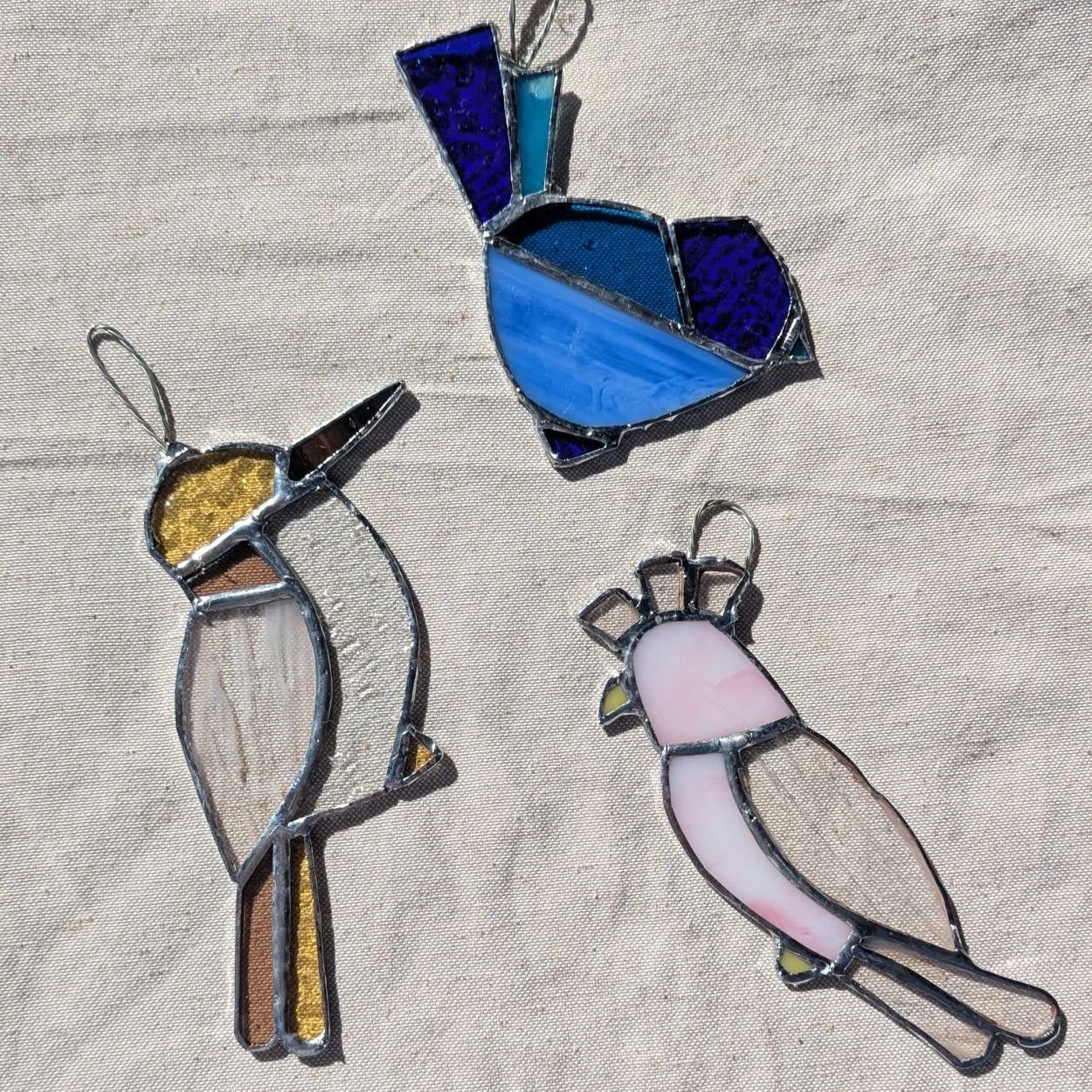 Stained Glass Suncatchers: Bird Edition