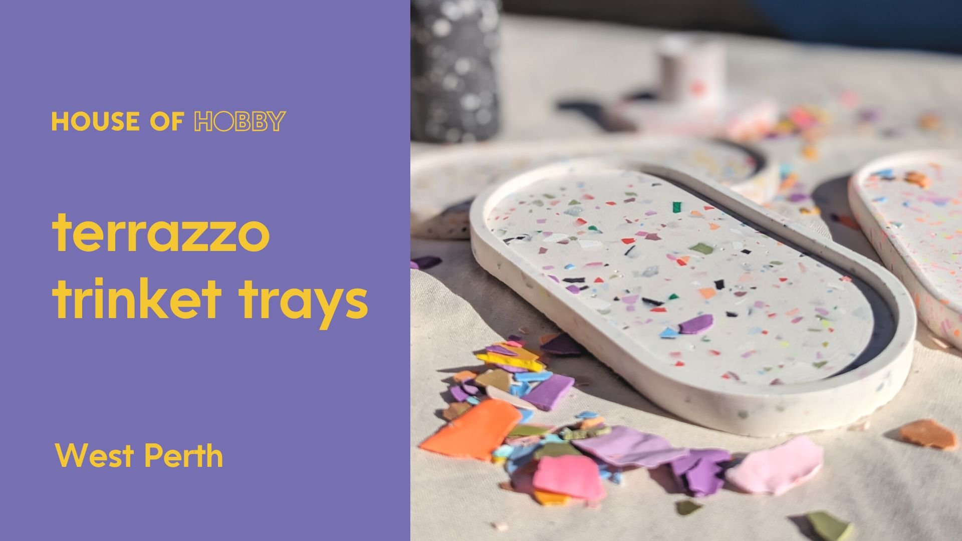Terrazzo Trinket Trays DIY Homewares — House of Hobby Perth & Melbourne