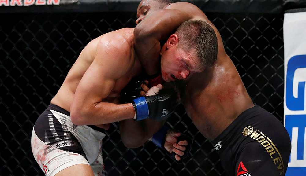 Thompson vs. Woodley (via MMAJunkie)
