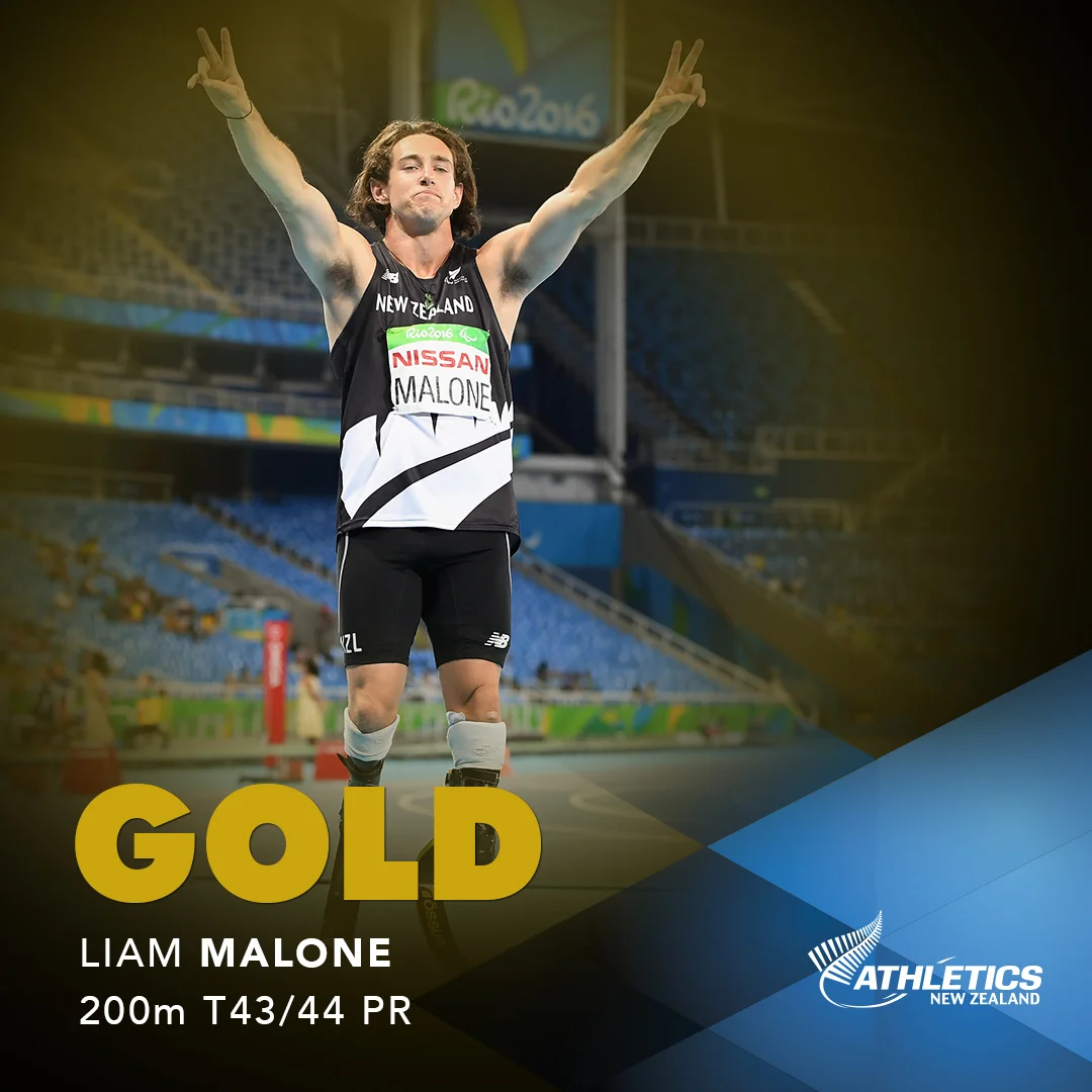 Celebrating Liam Malone's Gold at the Paralympics 2016