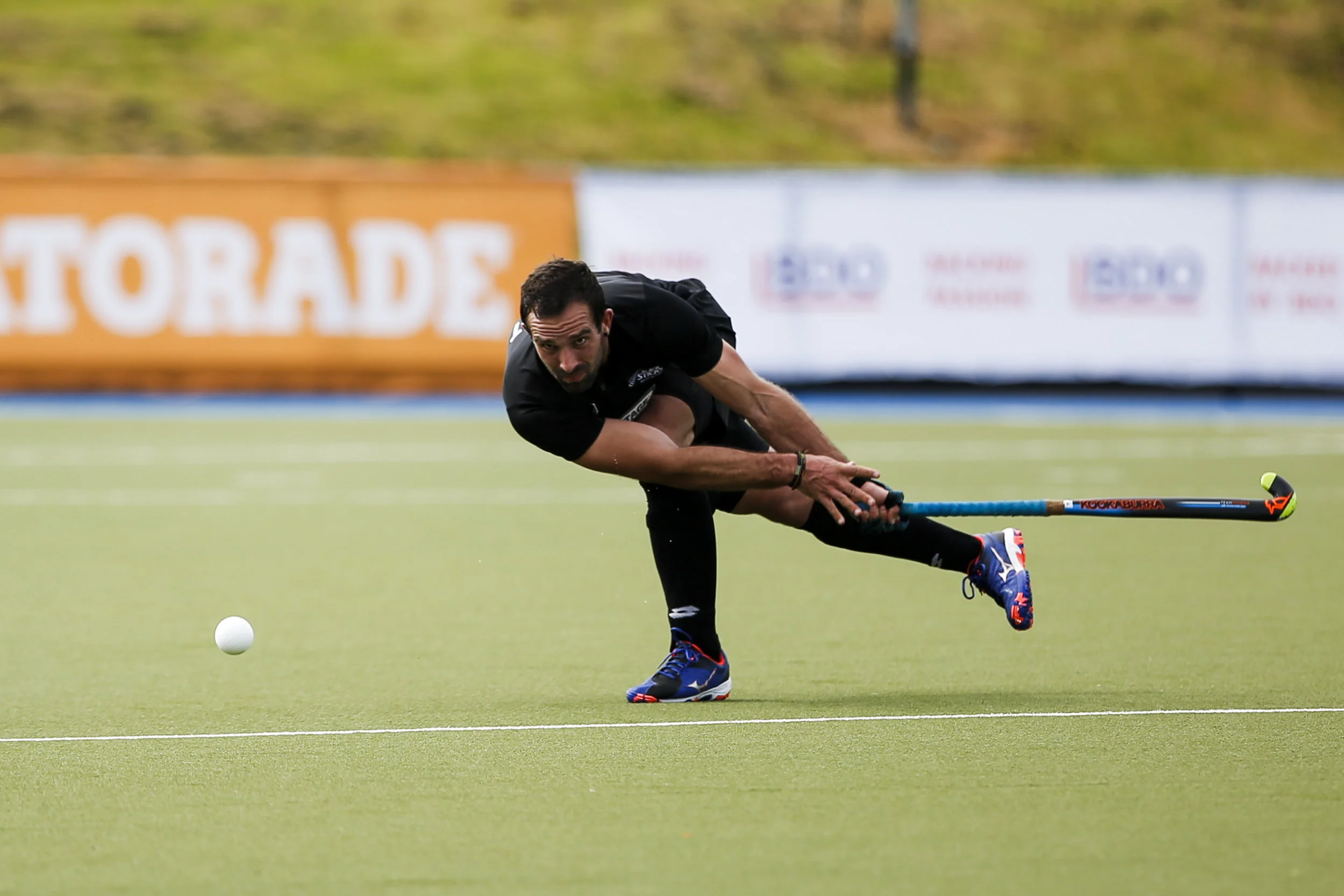 Dane Lett of the Black Sticks at the final game of the Black Sticks v Canada Test Matches 21 October 2018. Copyright photo: Alisha Lovrich / www.photosport.nz