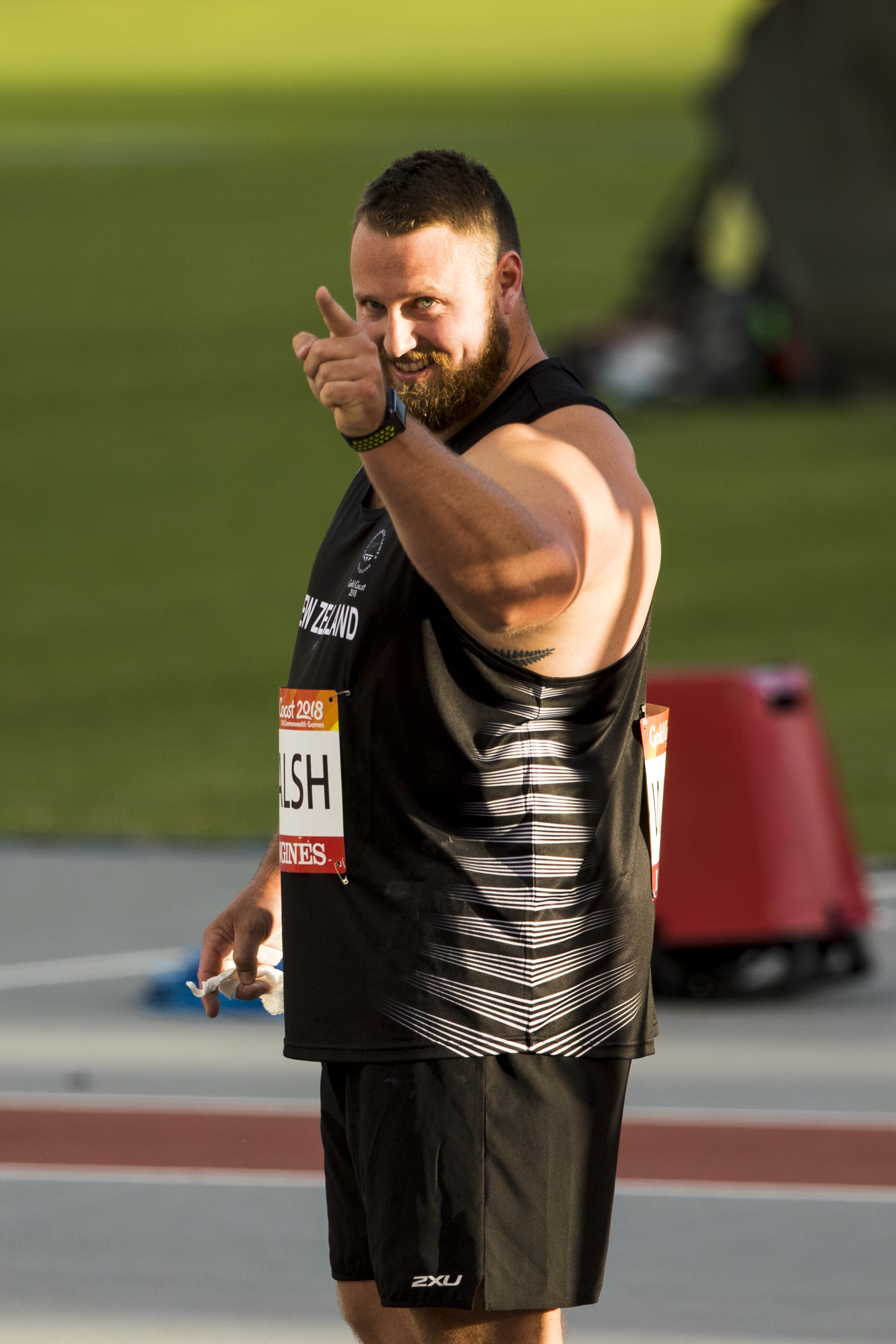  Tom Walsh breaks the Commonwealth Games Record with a new personal best and Oceania Record in the Shot Put Qualifying at the 2018 Commonwealth Games. Gold Coast, Australia. Copyright photo: Alisha Lovrich / www.photosport.nz 