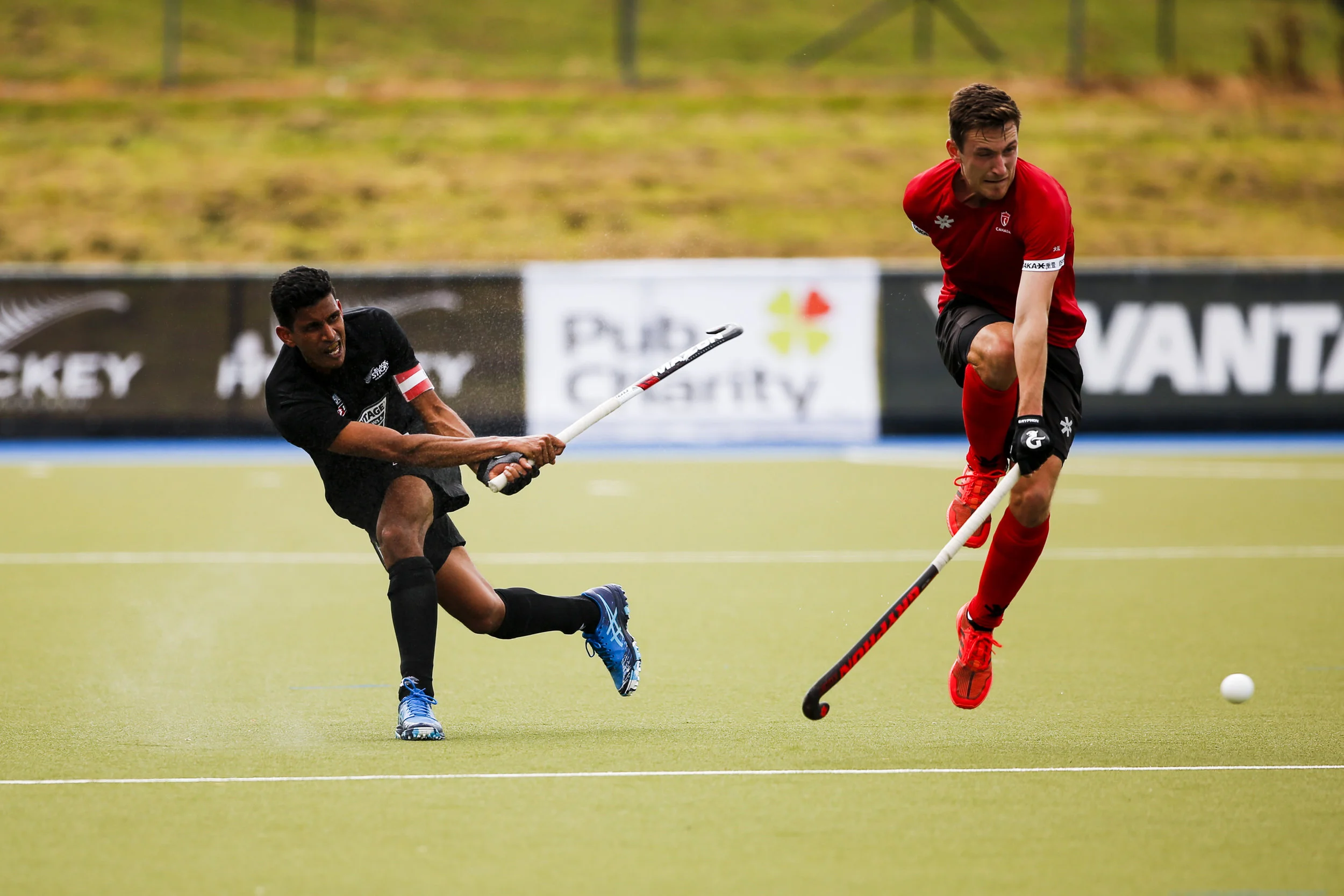 Arun Panchia of the Black Sticks at the Black Sticks v Canada third test. Lloyd Elsmore Park, Auckland. 20 October 2018. Copyright photo: Alisha Lovrich / www.photosport.nz. Copyright photo: Alisha Lovrich / www.photosport.nz