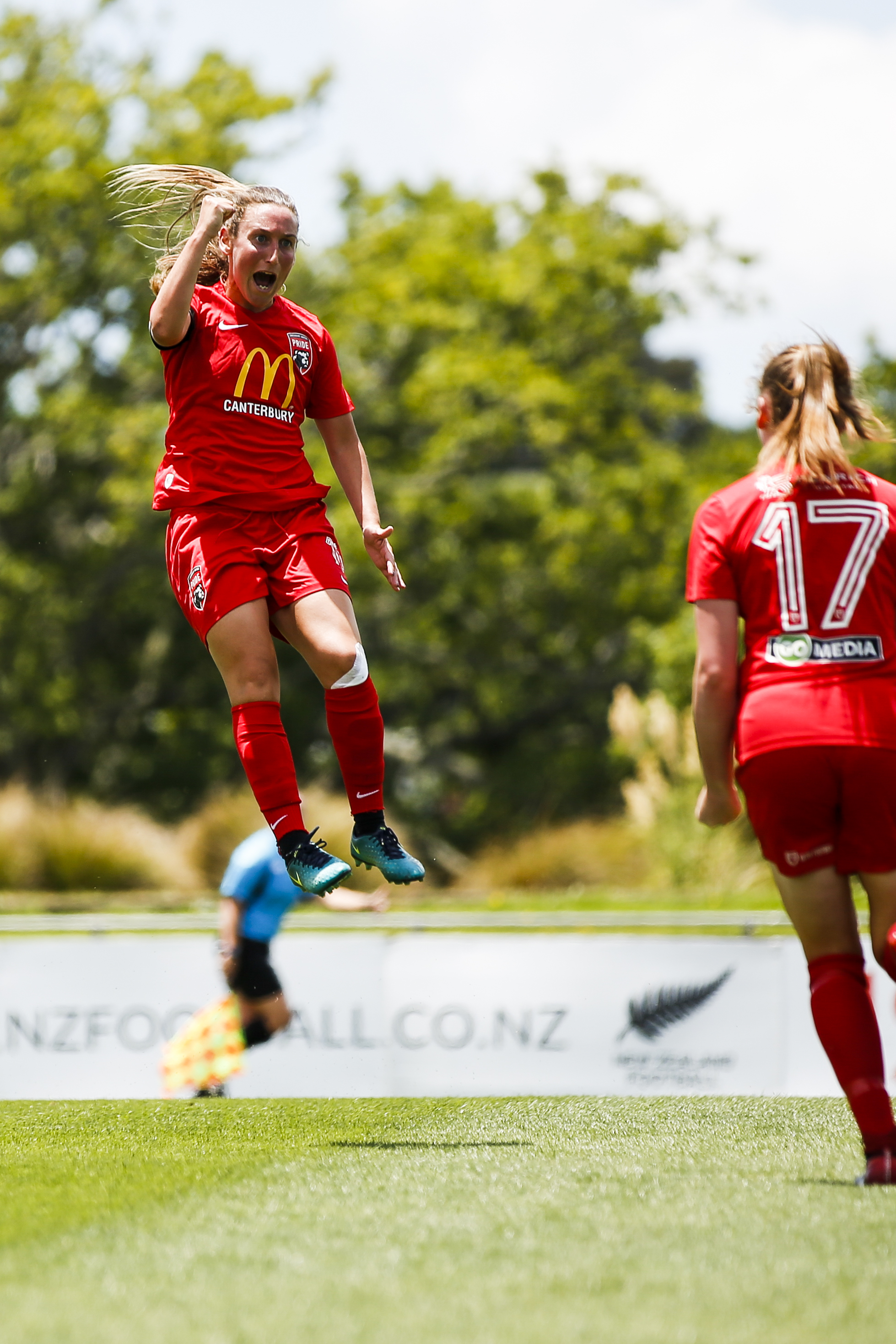  Annalie Longo of Canterbury scores against Northern at the National Women's League Final. 16 December 2018. Trusts Arena, Auckland, New Zealand. Copyright photo: Alisha Lovrich / www.photosport.nz 