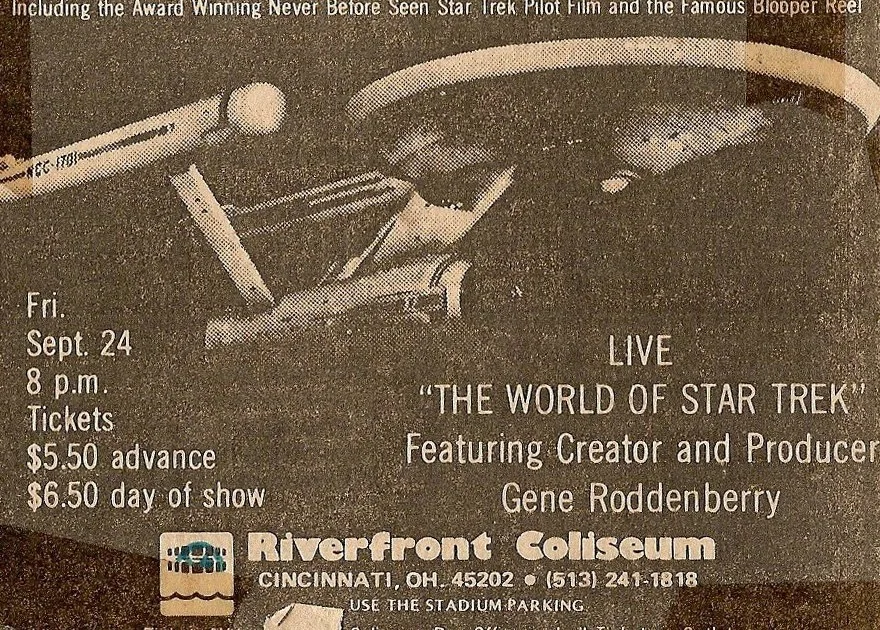 Gene Roddenberry at Riverfront Coliseum