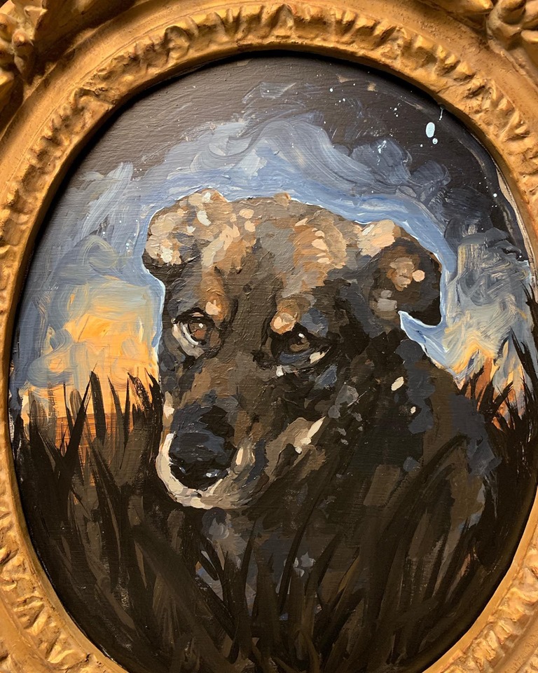 Portrait of a Rez Dog "Fergie" , 2019