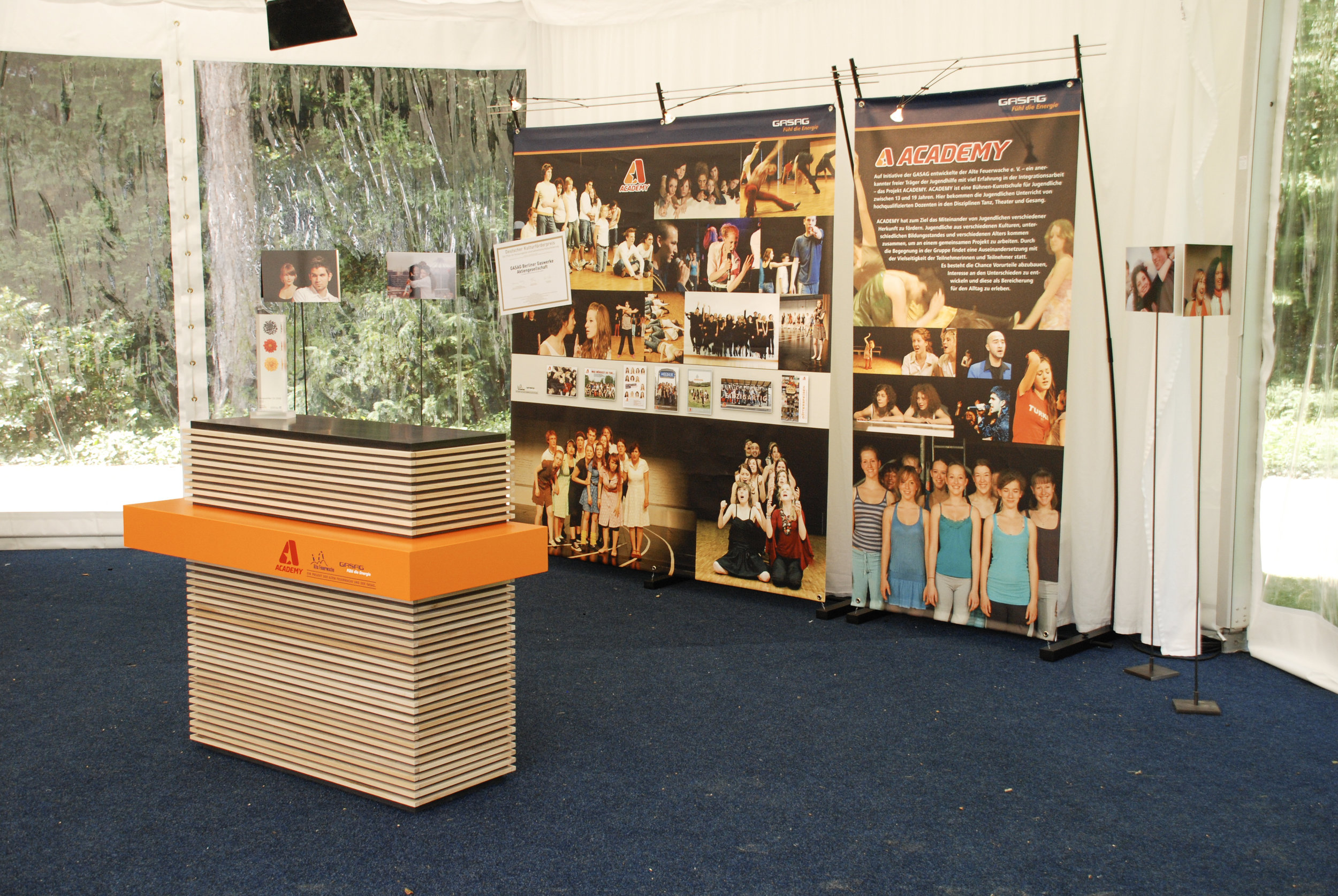 Pavillion der GASAG beim Sommerfest des Bundespräsidenten