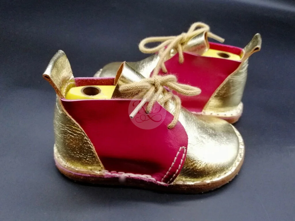 gold baby shoes size 4