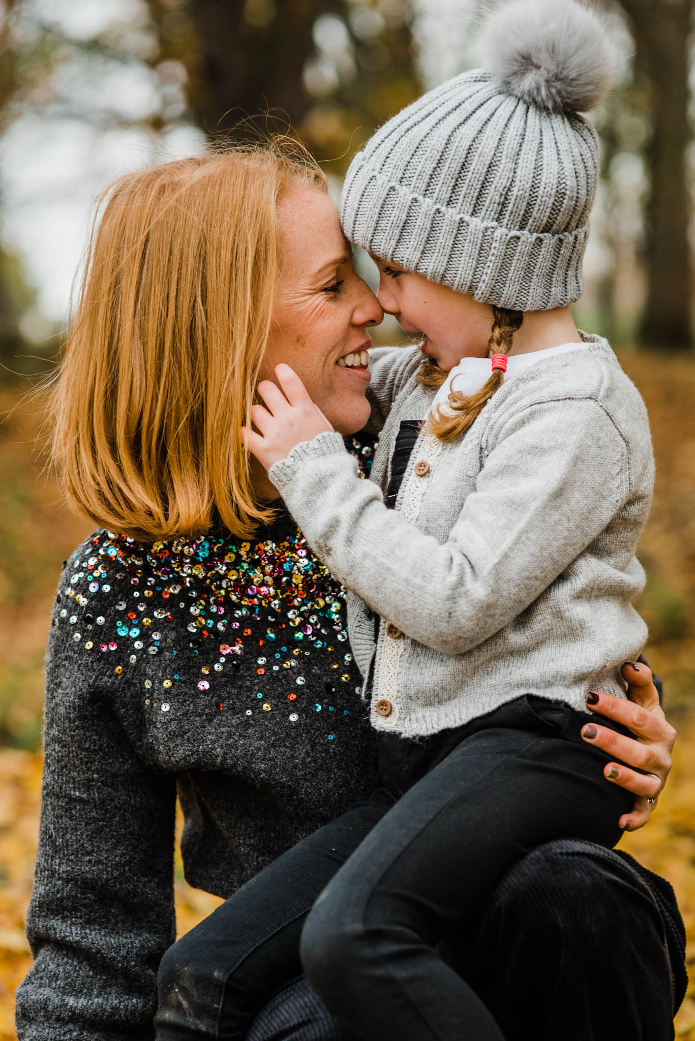 Mother smiling with daugher Cheltenham outdoor Family Photoshoot.jpg