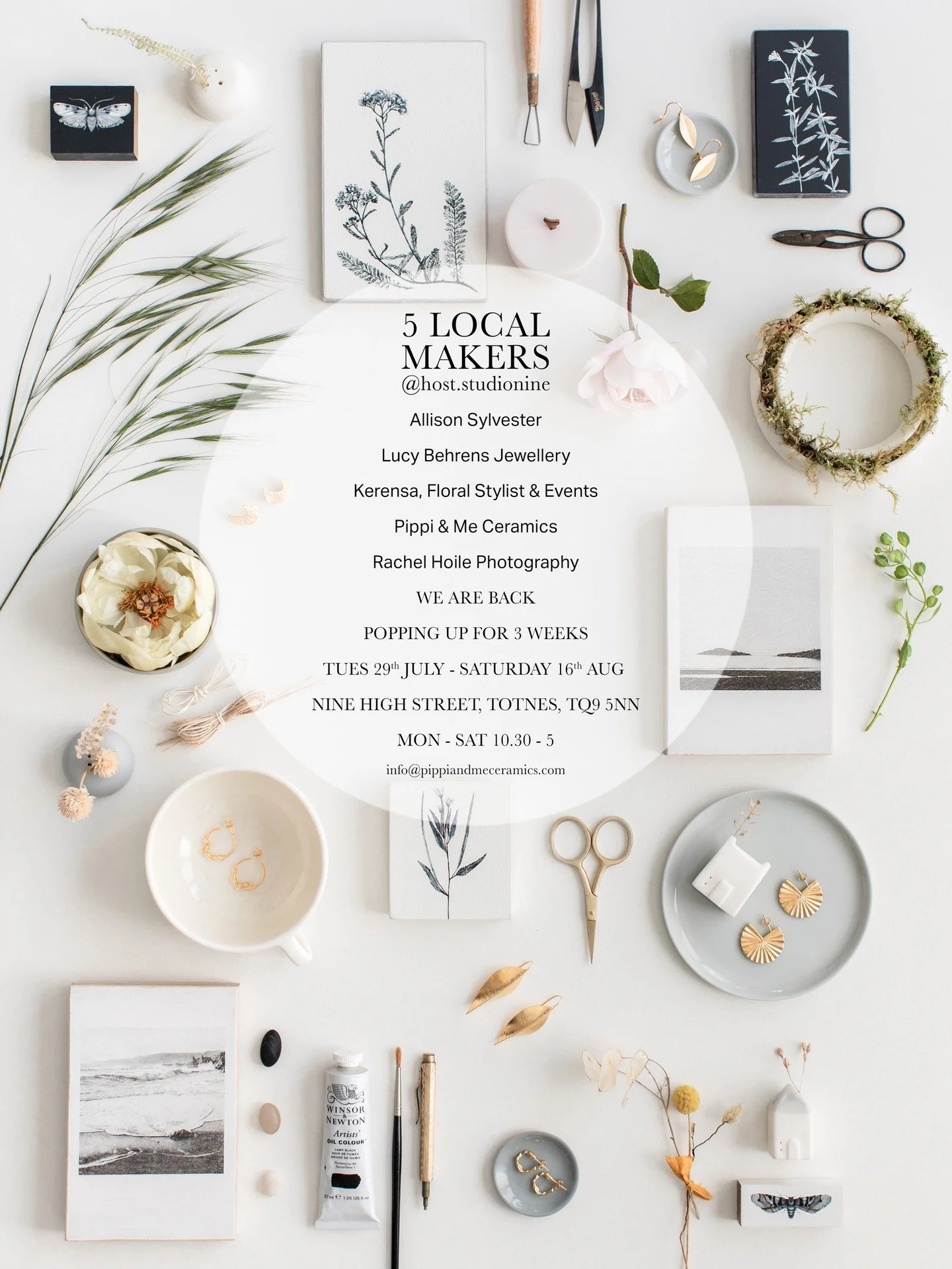 Oh yes, super excited, it&rsquo;s Pop Up time very soon.
.
Once again, we're very lucky to be popping up on Totnes High Street for 3 weeks from next Tuesday 29th July  @host.studionine
.
Having the opportunity to be seen on the high street has made a