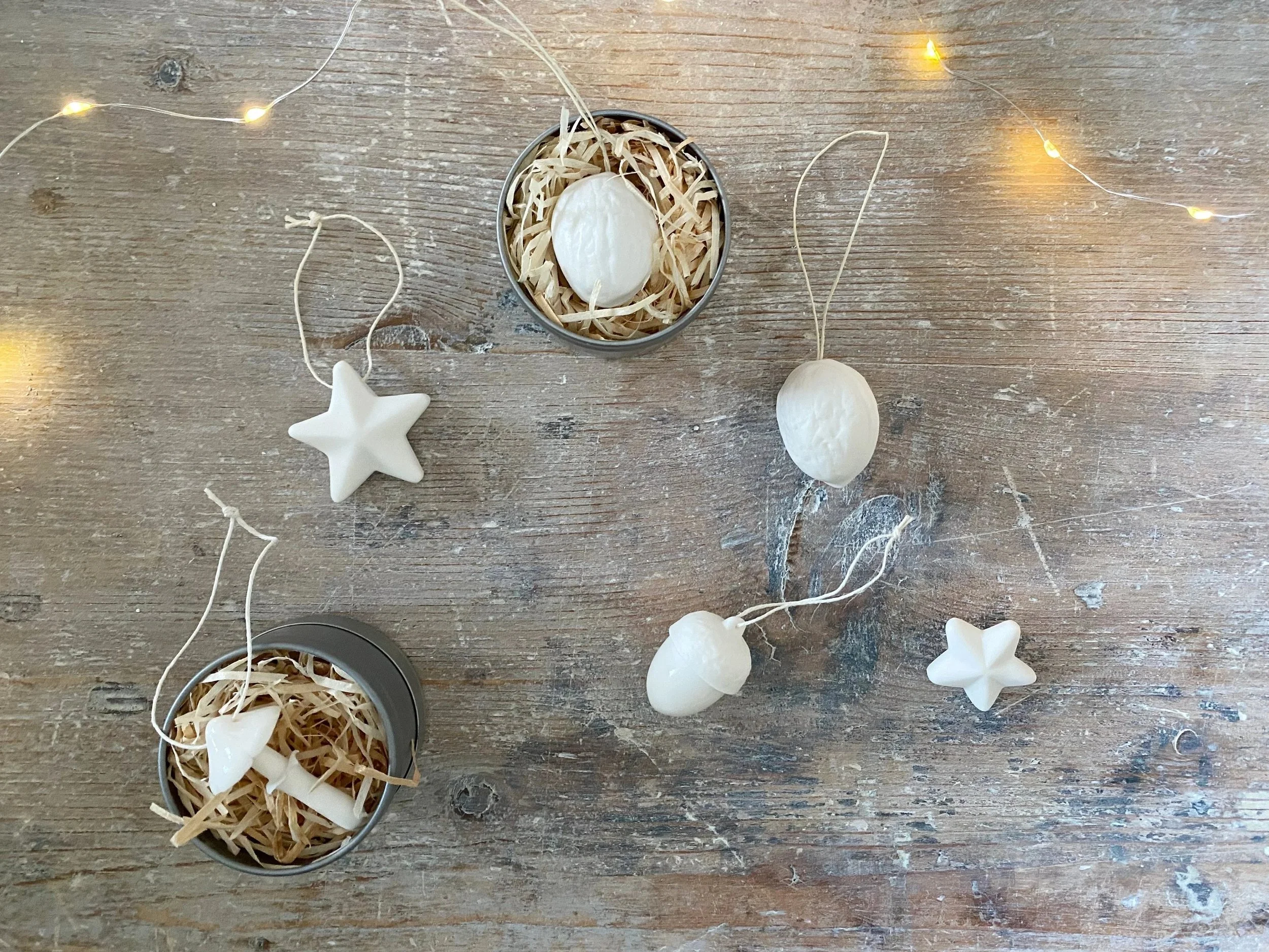 porcelain walnut christmas decoration