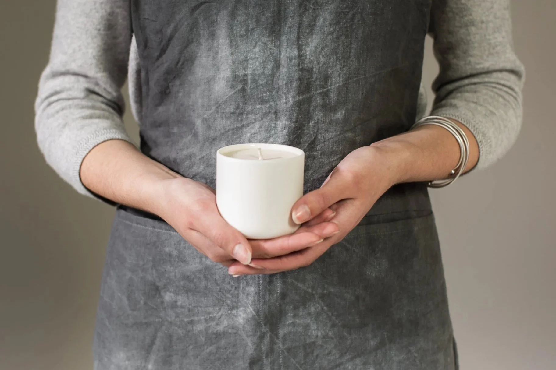 Scented  Candle in Porcelain Cup