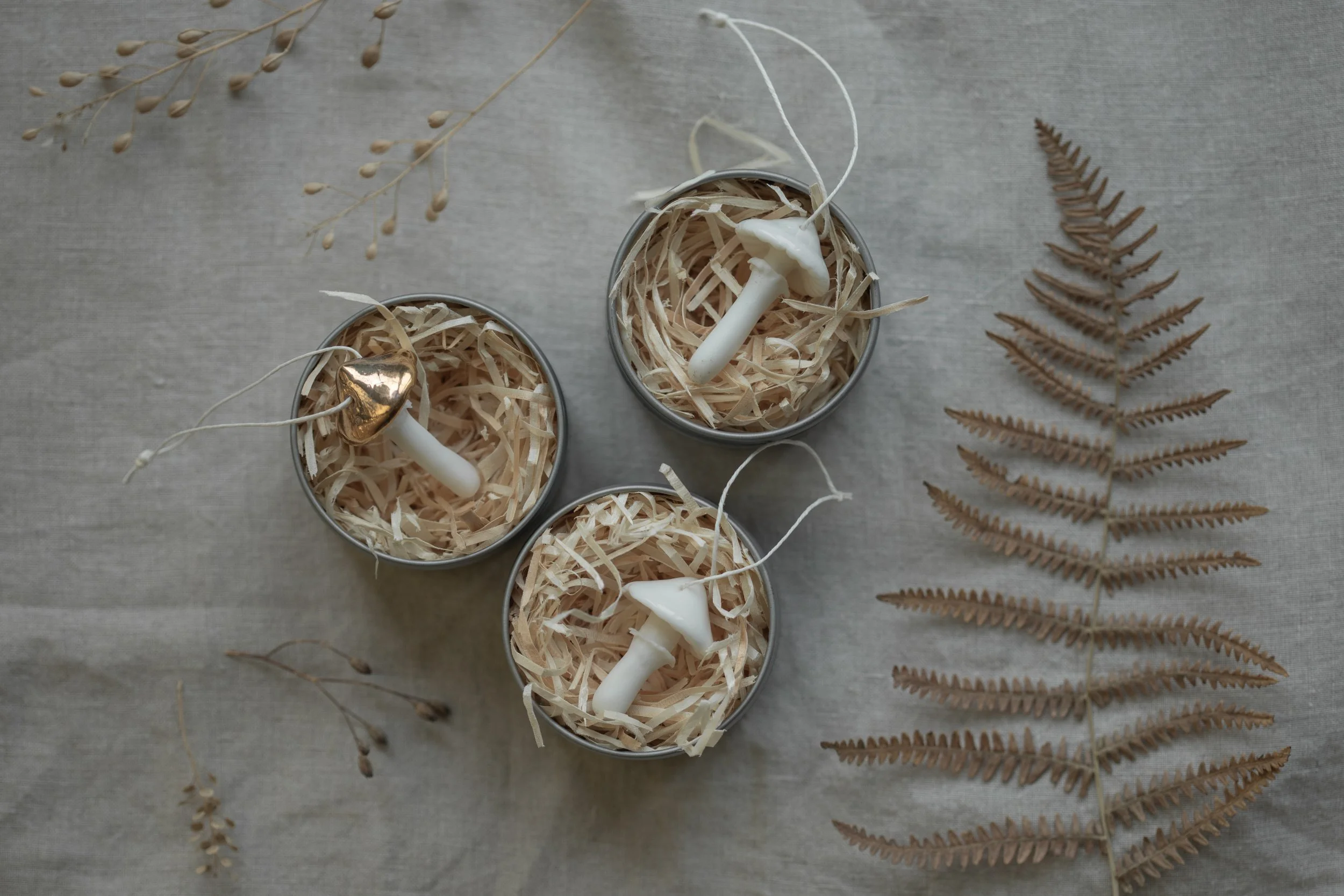 Porcelain Mushroom Hanging Decoration