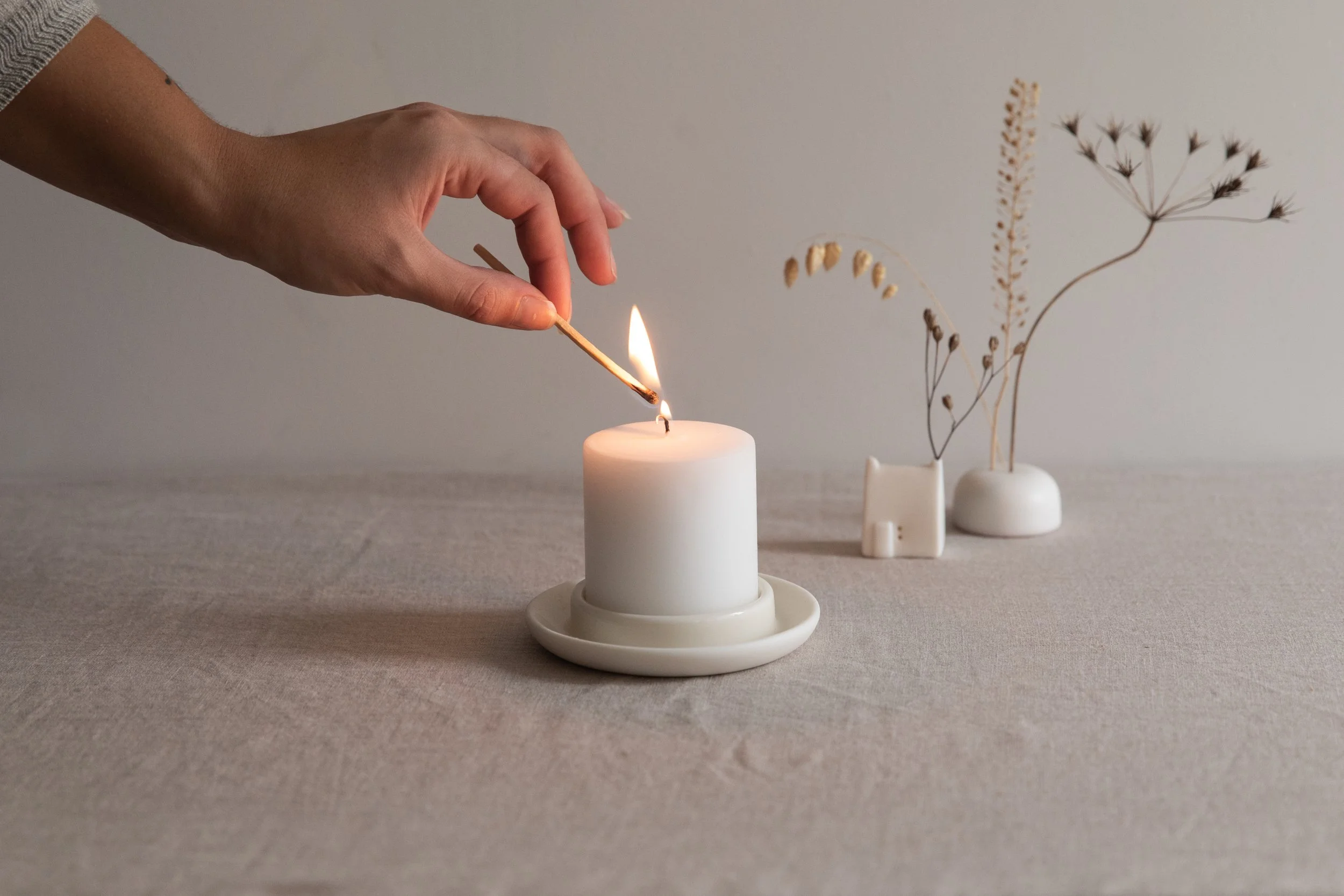 Pippi & Me porcelain pillar candle