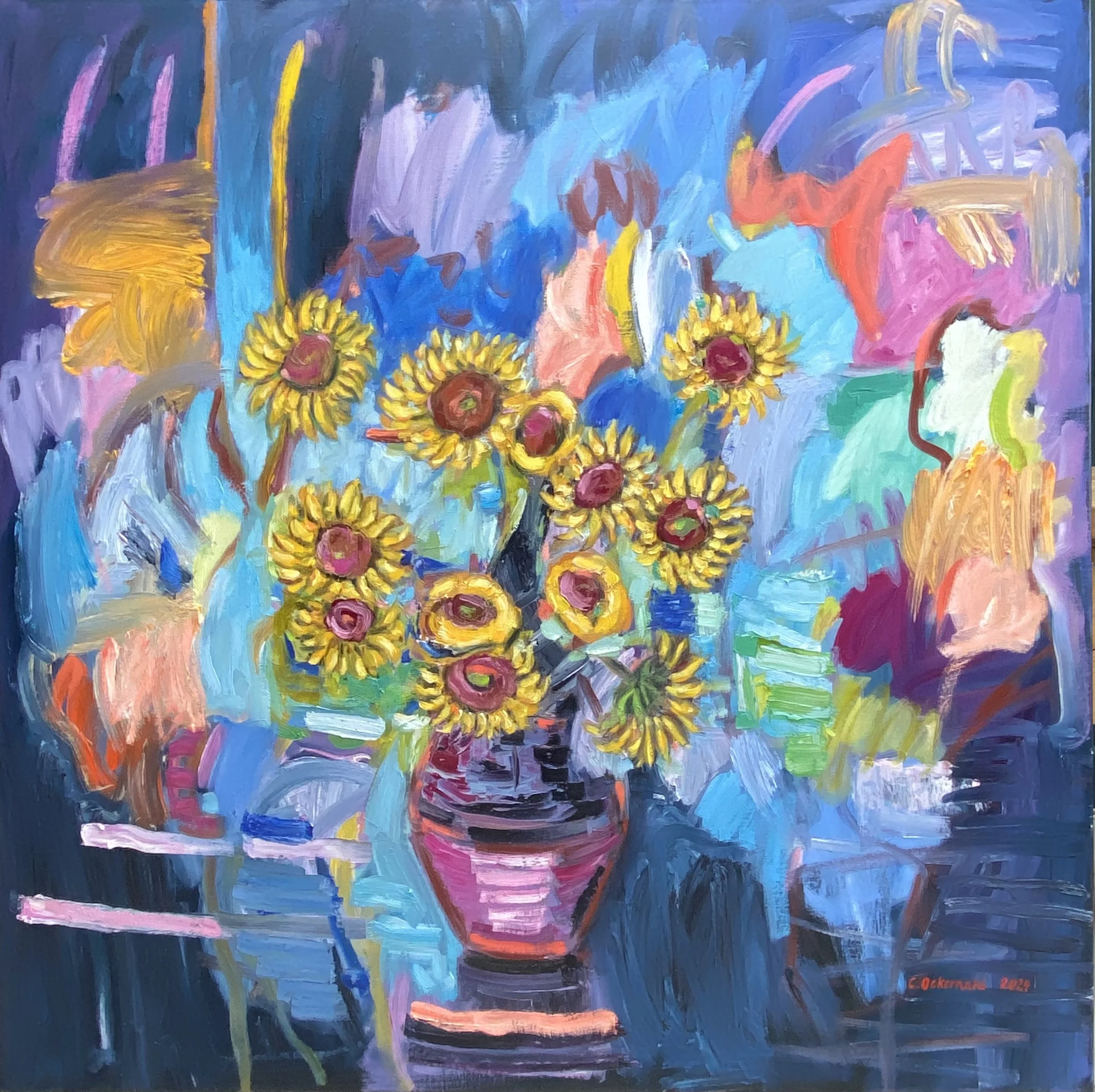 Van Gogh`s Sunflower - On exhibit, Etra Galeria, Mexico