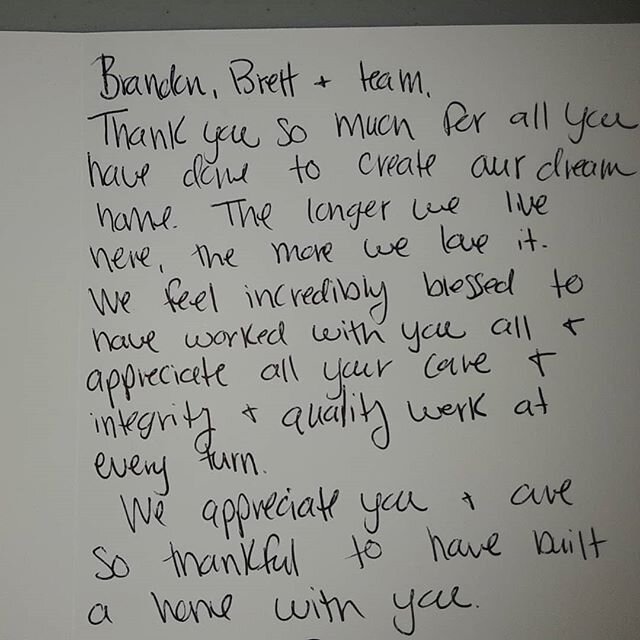 We have some great clients/friends. ❤