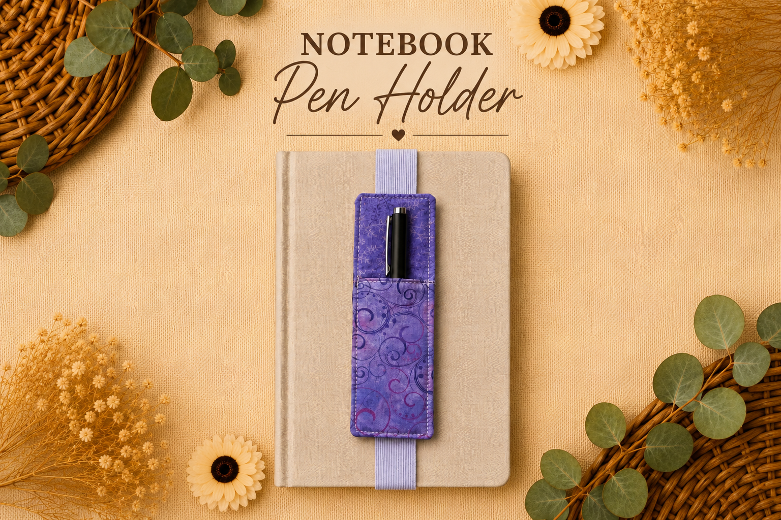 Note book Pen Holder