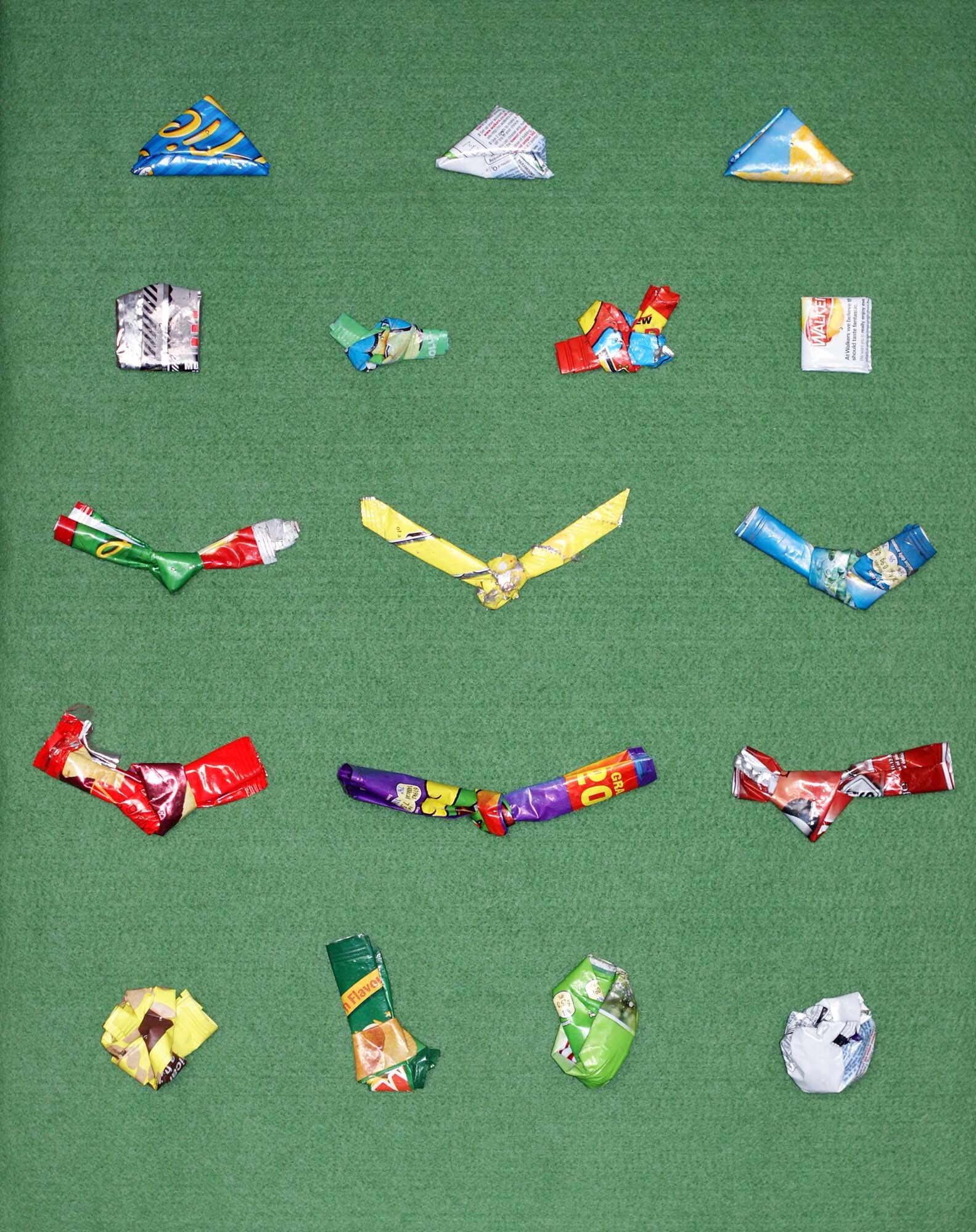 Collected Found Crisp Packets (2014)
