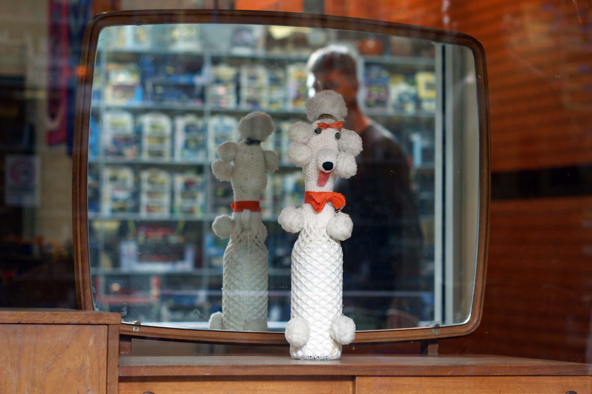 Knitted Poodle Doorstop