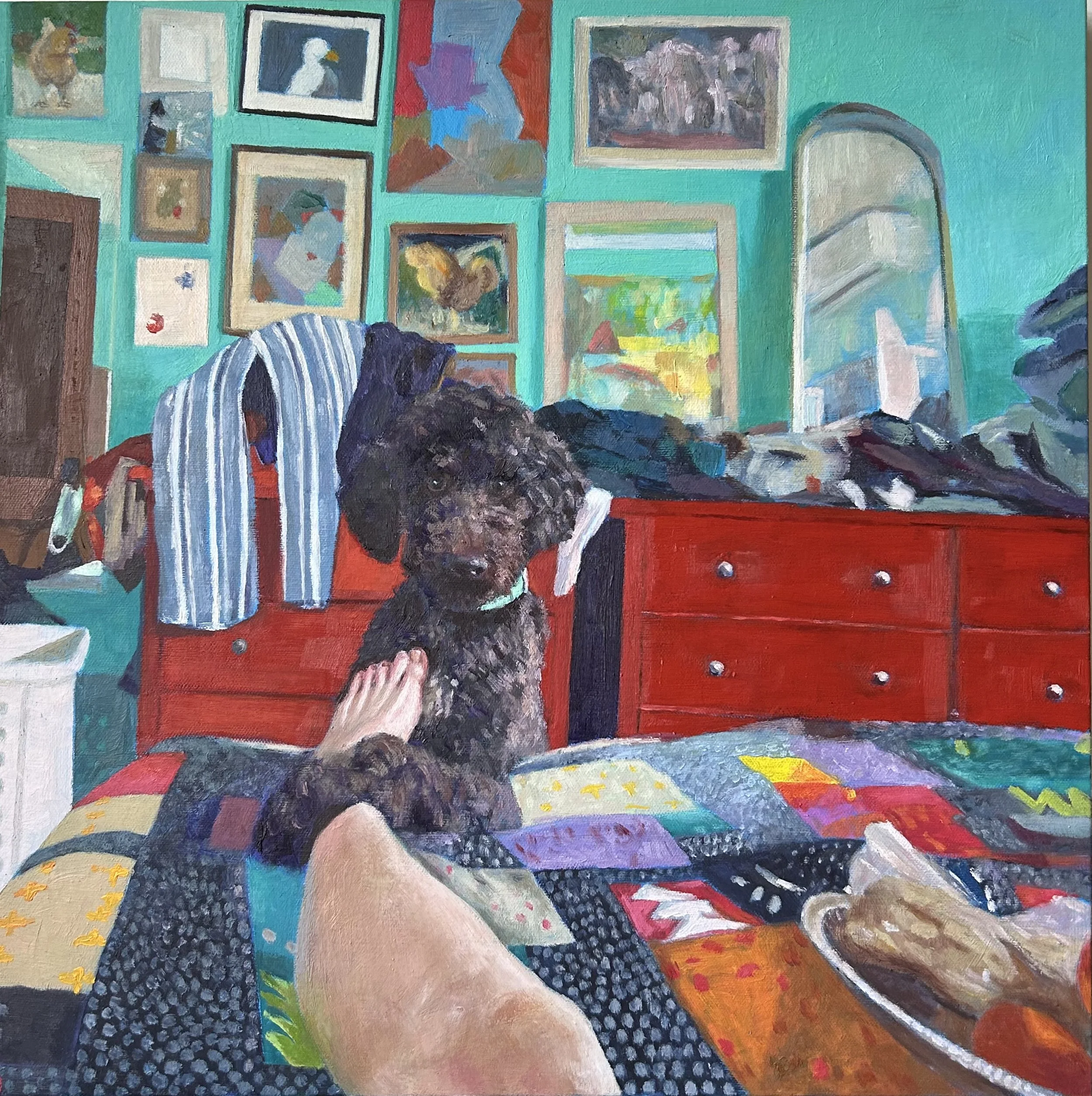 pecos in turquoise room.jpeg