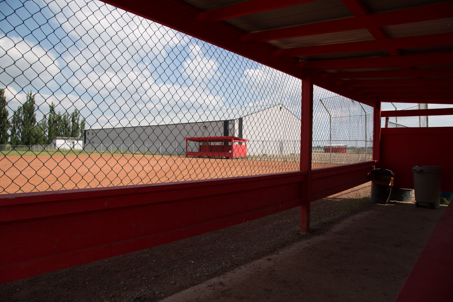 Ball diamonds and hockey rink