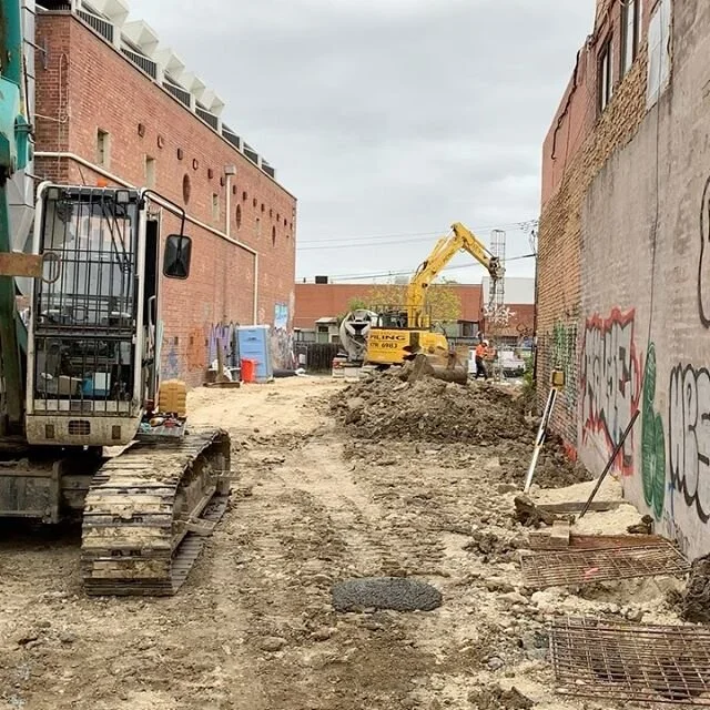 Great to see the piles going in at  @austinmaynardarchitects&rsquo; Nightingale Terrace House. Vid by awesome #nightingaleTH resident @tirtsan.