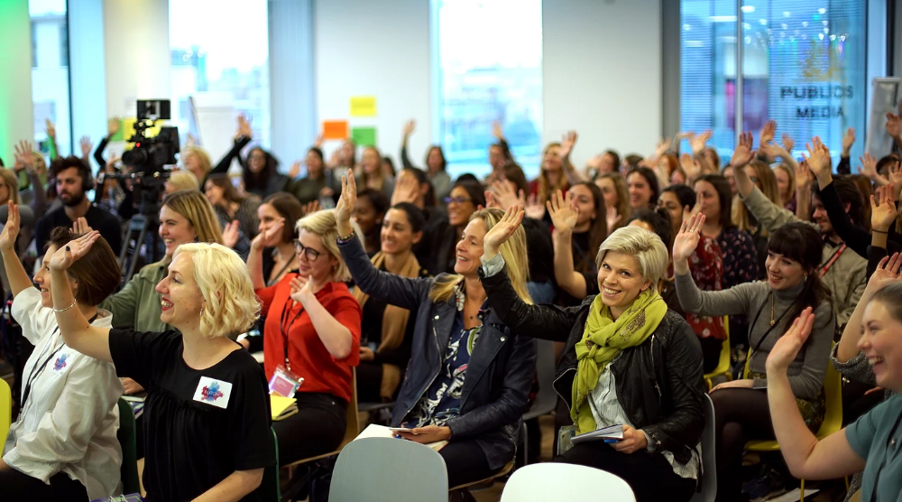 Attendees at the inaugural BloomFest - a one-day conference on 'Naked Truths', exploring the unspoken and taboo topics that fuel barriers in the workplace.