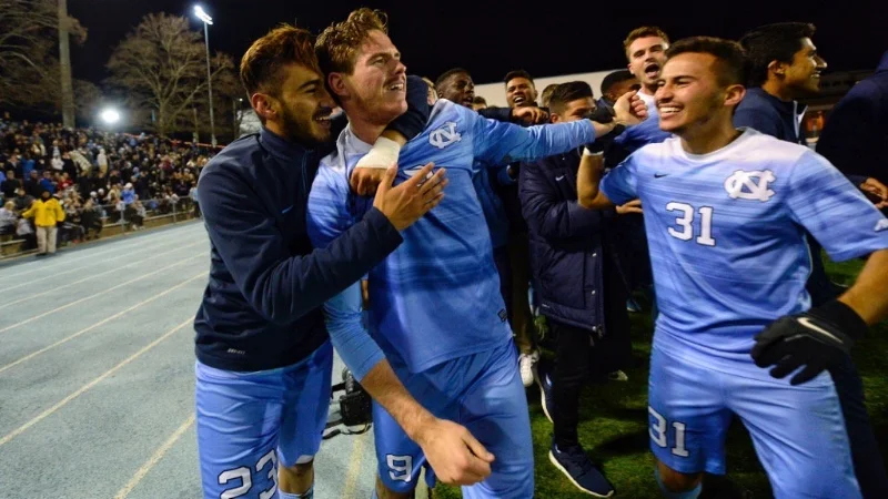 Left to Right: Andy López, Drew Murphy, Nico Melo. Photo courtesy UNC Athletic Communications