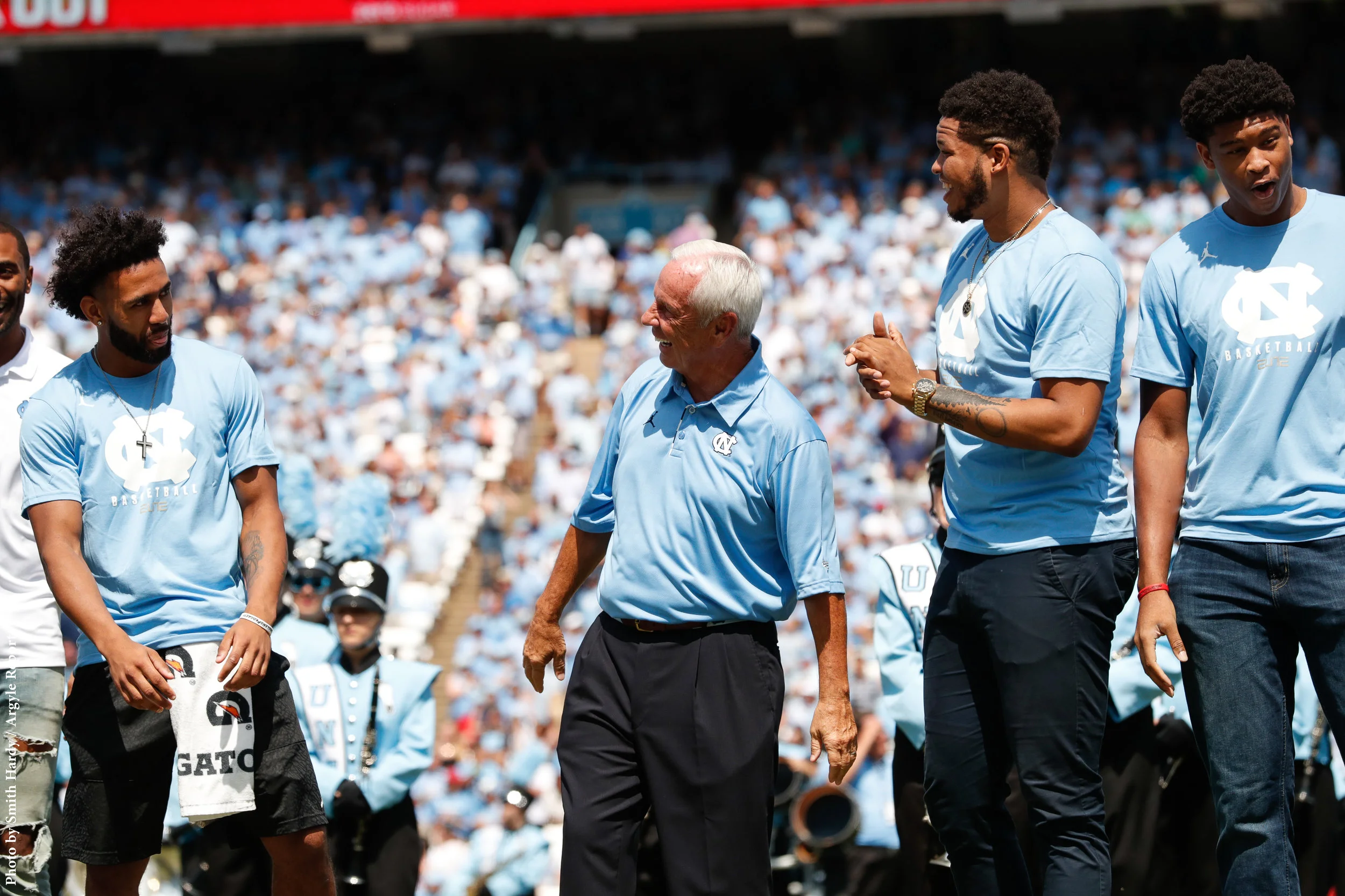 Joel Berry, Roy Williams, Kennedy Meeks, Isaiah Hicks