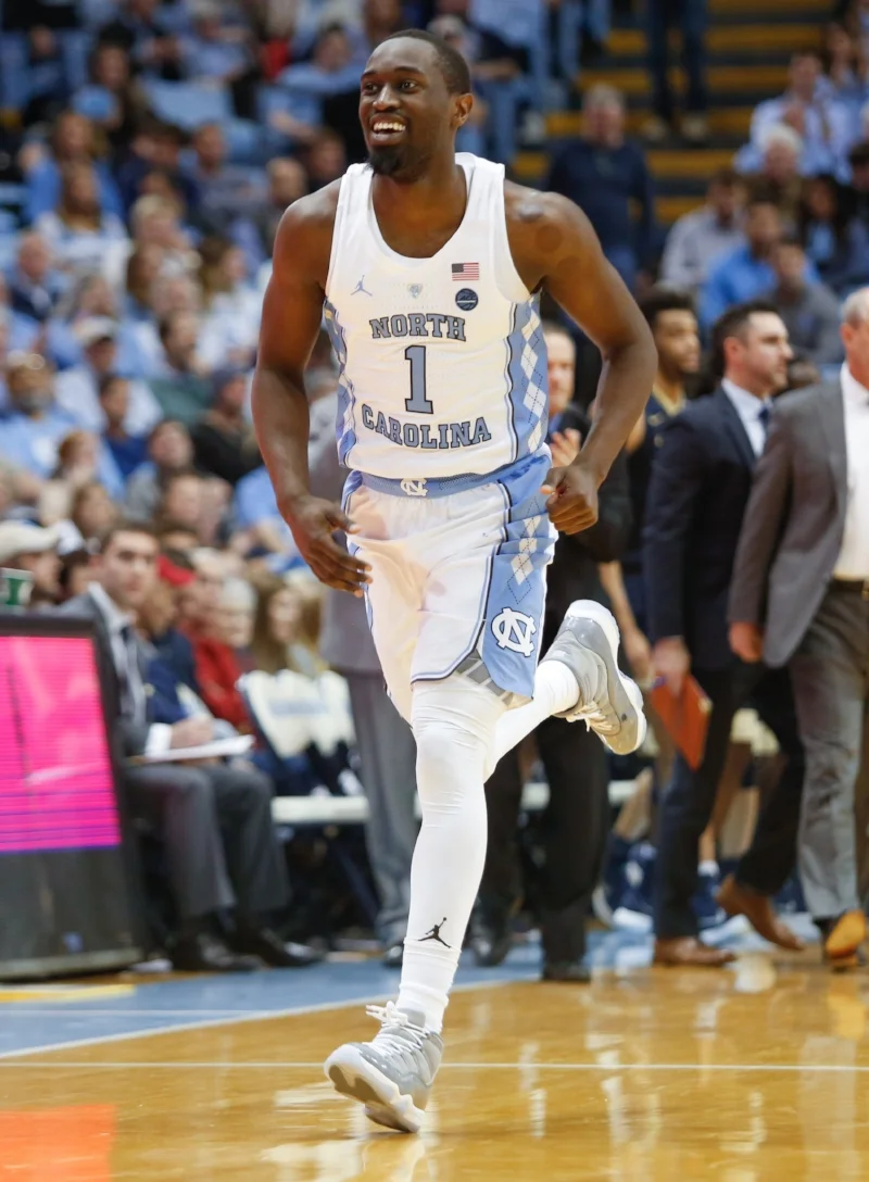 Theo Pinson (1) is a beloved figure in Tar Heel circles. But he didn't always pull for Carolina blue.