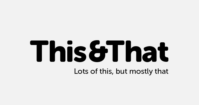 Logotype with attached strapline