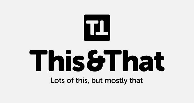 This&That centred logo example