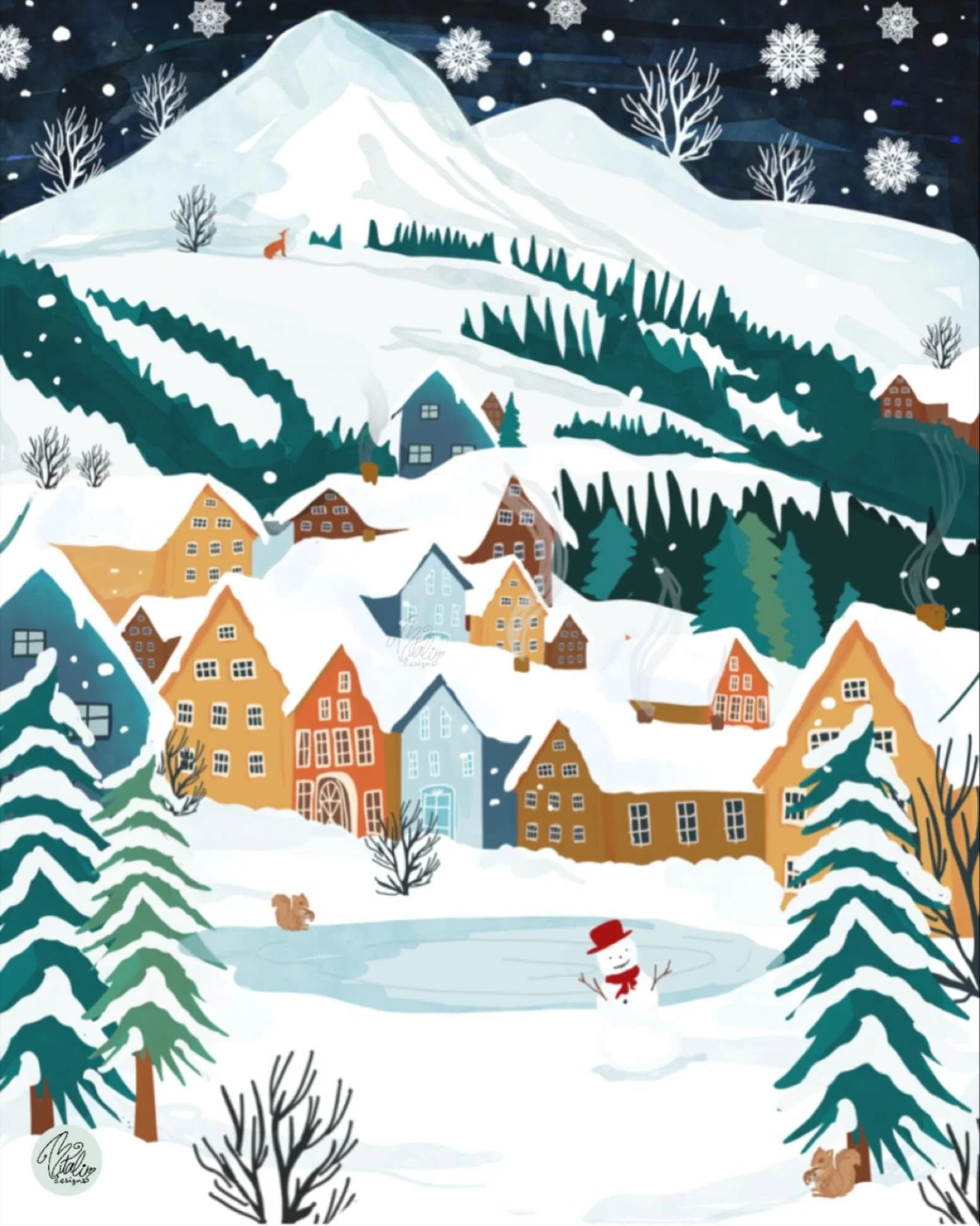 Snowy Sanctuary eleventh prompt for @jehane_ltd .
Glad to be able to participate in the challenge and explore my own creativity 😊🌟

.
.
.
Wonderful co-hosts For Jehanestwelvedays
@thistlemoon @traceyenglish @bonbiforest @katherinequinnillustration 