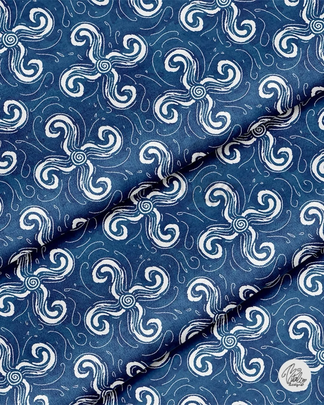 Indigo boho tide 🌊✨Where waves swirl into art and every fold tells a coastal story. Wanted to capture breezy effortless style for little ocean magic in their everyday look.
.
It keeps eternal whisperings around Desolate shores&hellip;. John Keats 
.