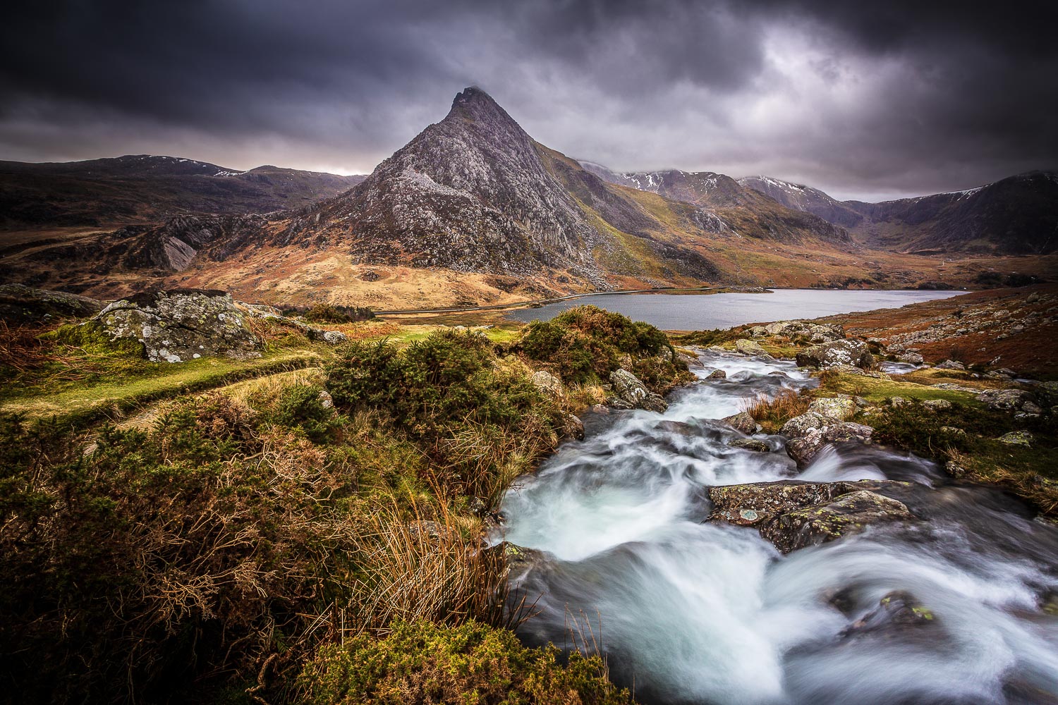 Mount Tryfan in the Ogwen Valley, Snowdonia 2019.03.14