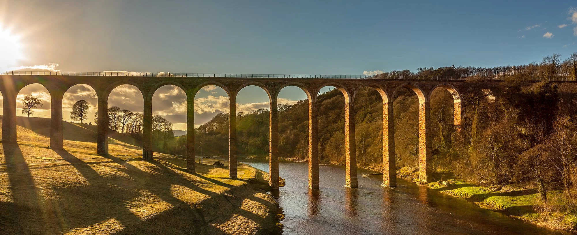 Leaderfoot Viaduct over the River Tweed 2018.03.24