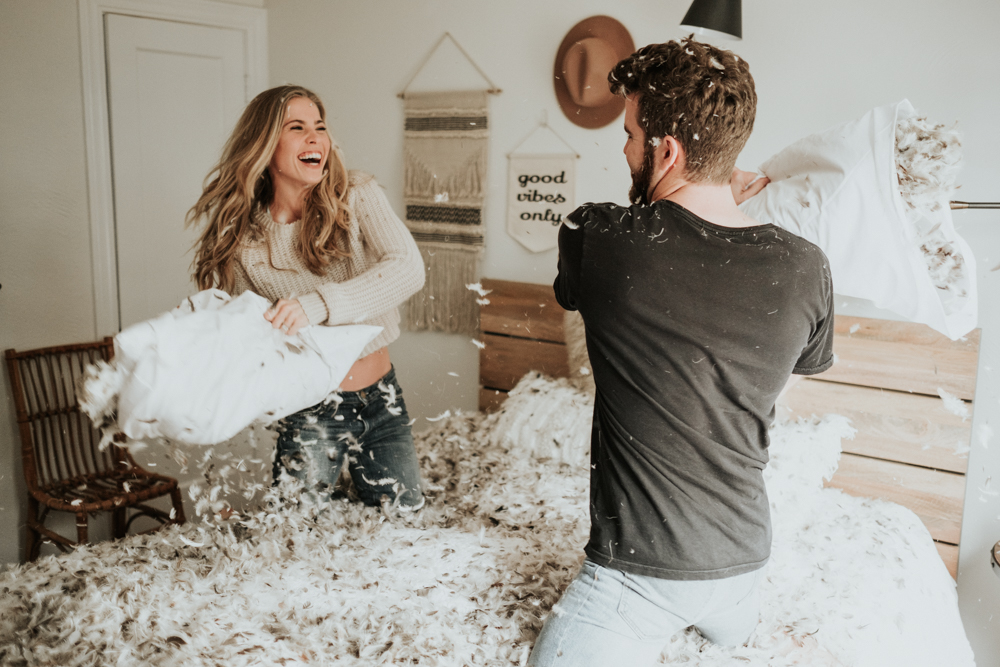 Couples Photographer, Cozy Romantic Intimate In-home Photography Session