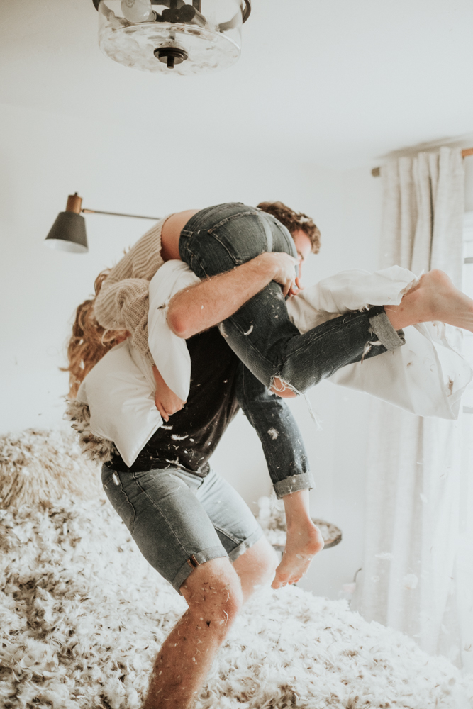 Couples Photographer, Cozy Romantic Intimate In-home Photography Session